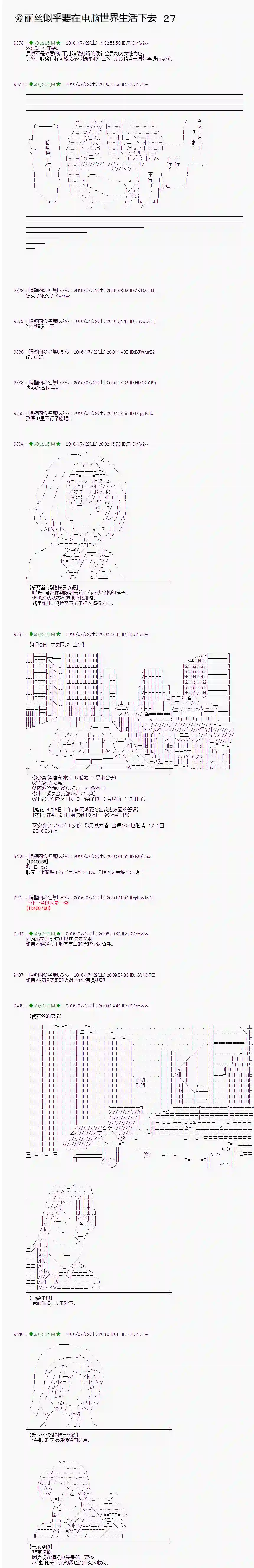 爱丽丝似乎要在电脑世界生活下去第27话