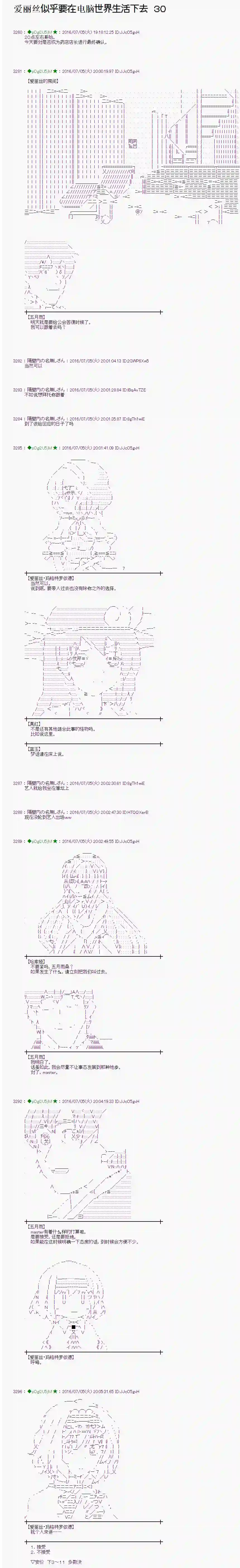 爱丽丝似乎要在电脑世界生活下去第30话