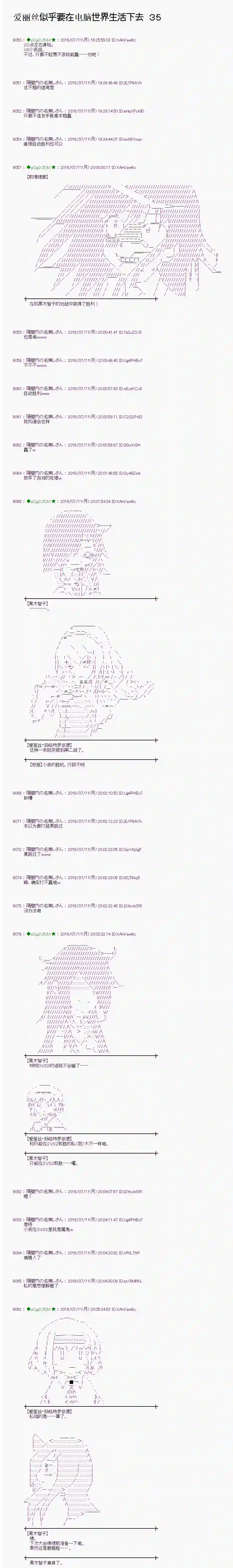 爱丽丝似乎要在电脑世界生活下去第35话