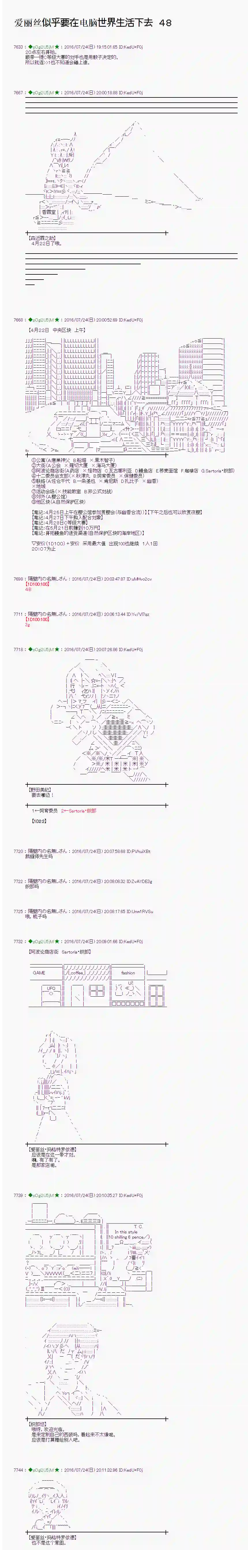 爱丽丝似乎要在电脑世界生活下去第48话