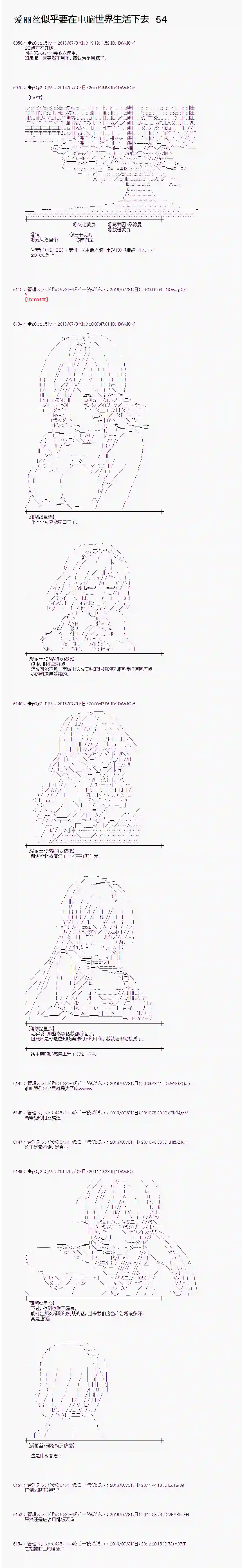爱丽丝似乎要在电脑世界生活下去第54话