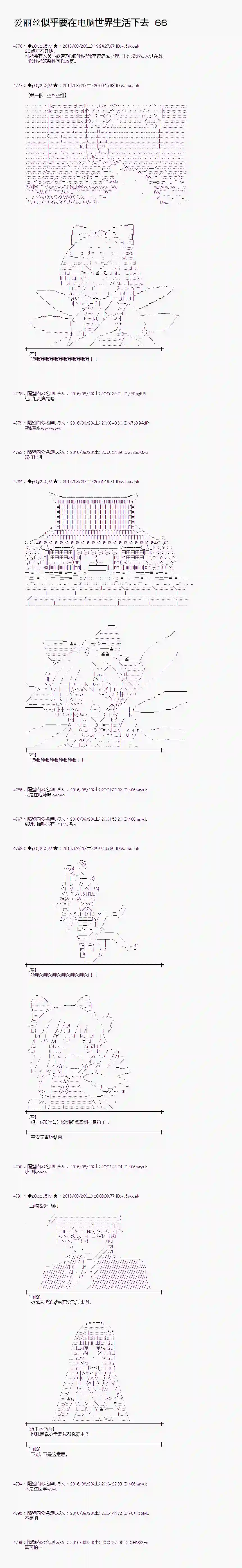 爱丽丝似乎要在电脑世界生活下去第66话