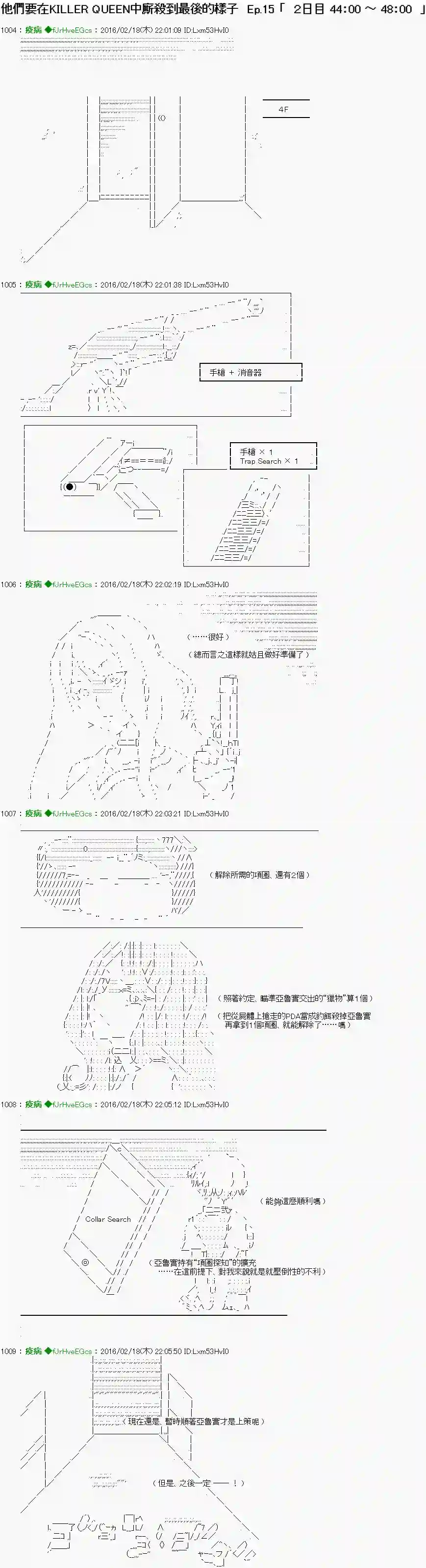 他们要在KILLER QUEEN中厮杀到最后的样子Ep.15 「　２日目 44：00 ～ 48：00　」