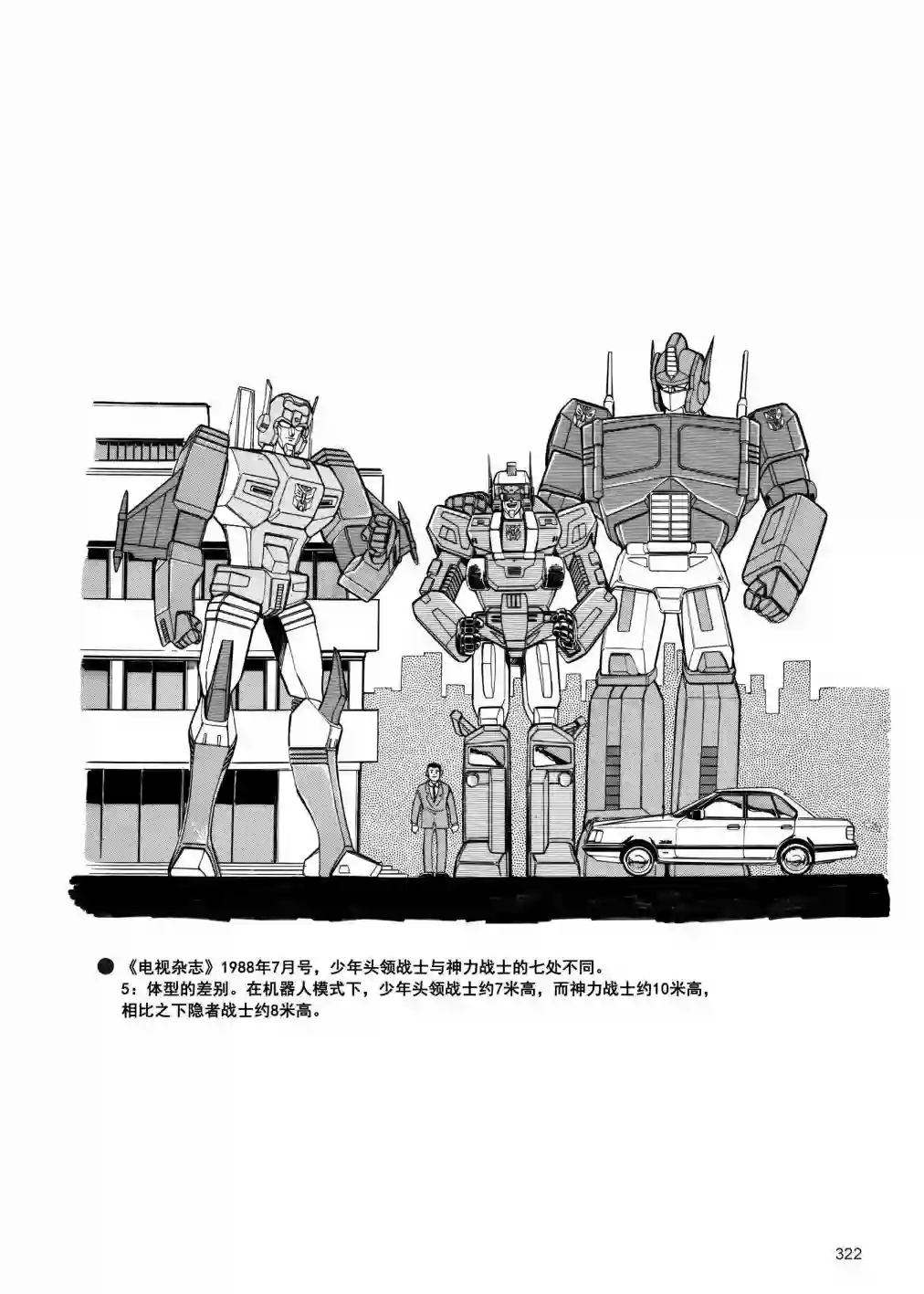 变形金刚日版G1杂志插画《战斗吧！超机械生命体变形金刚：超神勇者之力》