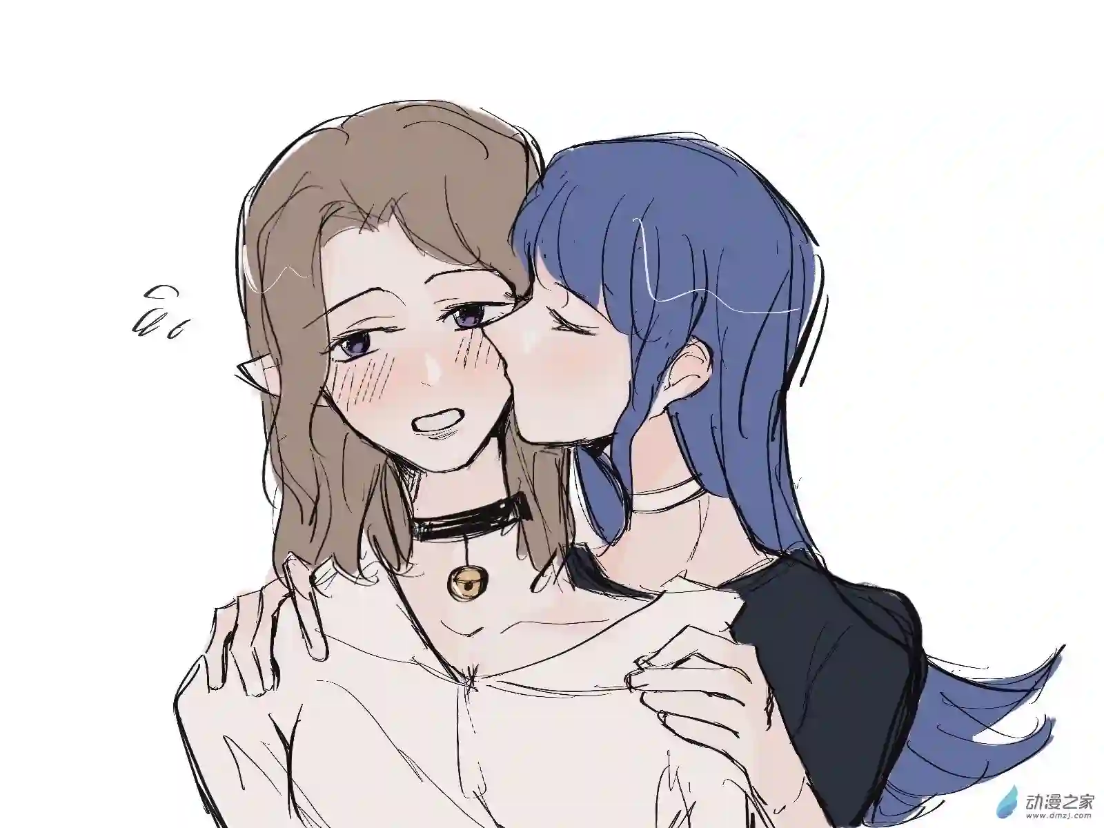 草稿百合摸鱼爽图