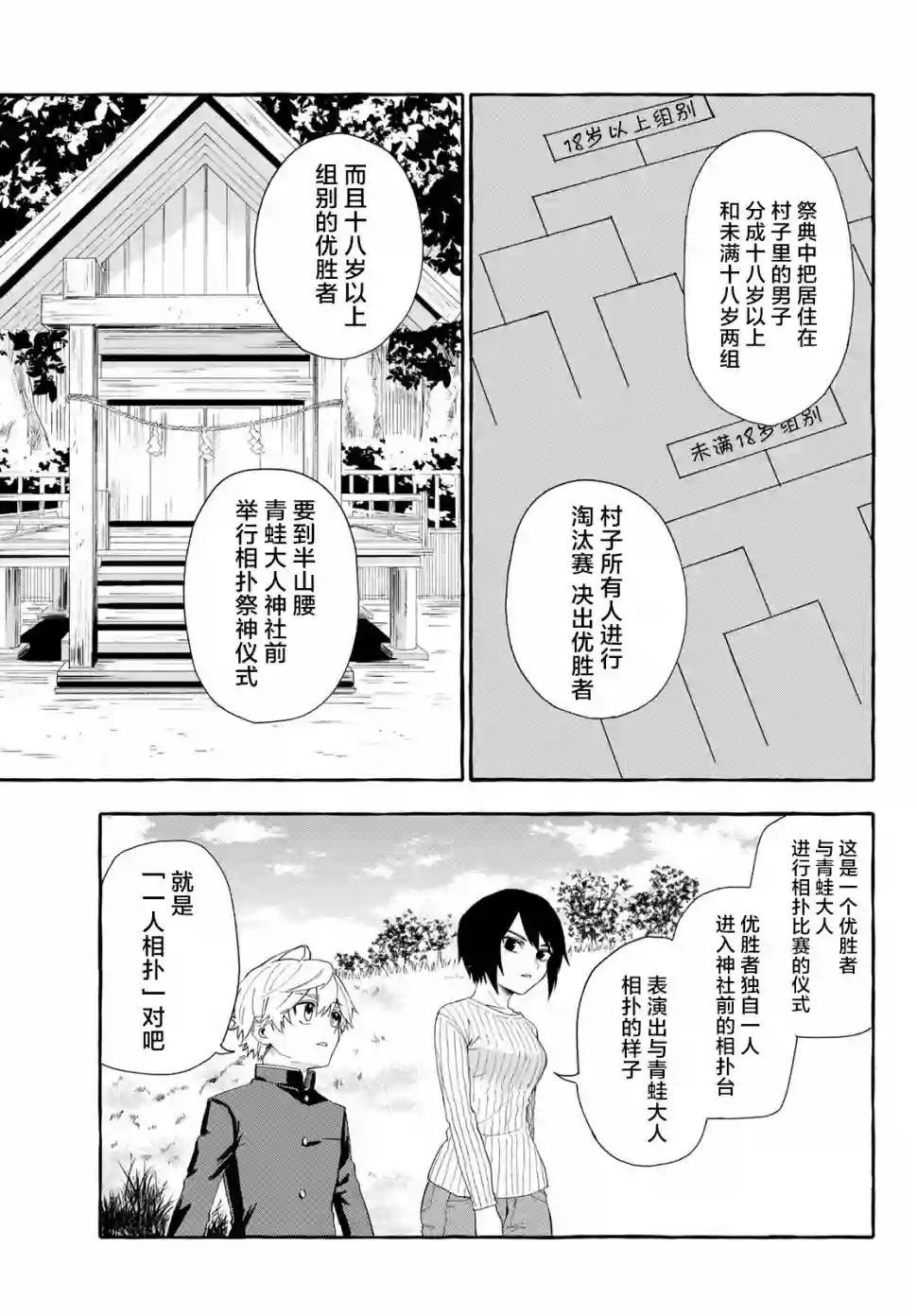 下雨天也要跟神明玩相扑第02话