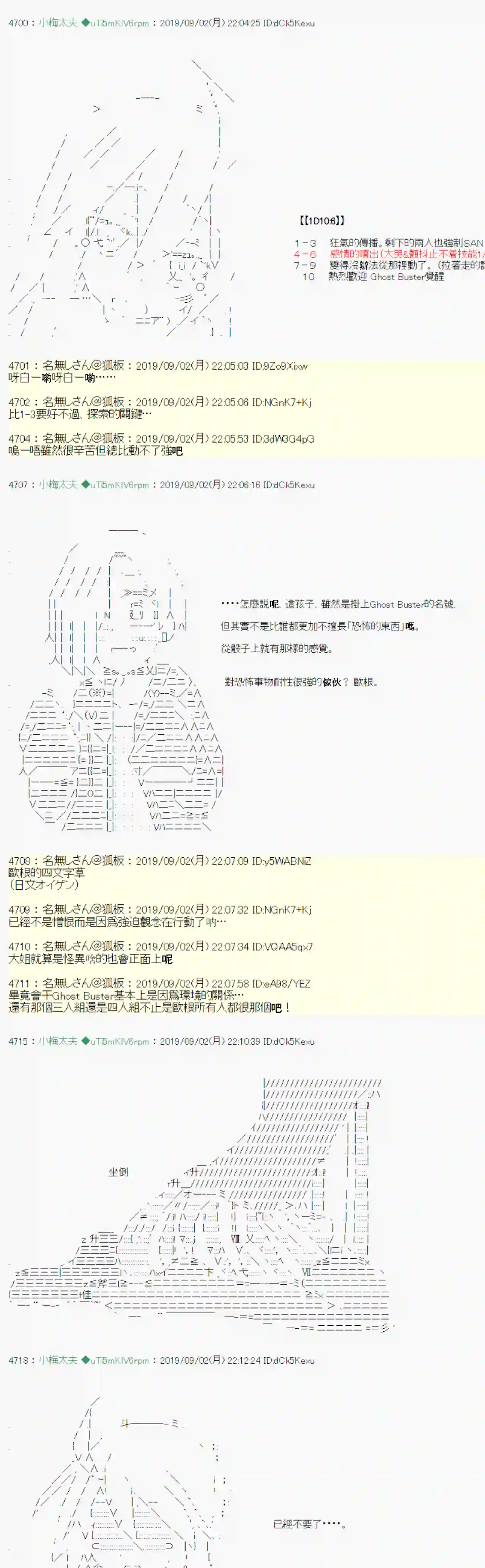 安价／安科决定的克苏鲁神话TRPG雨後丶 05