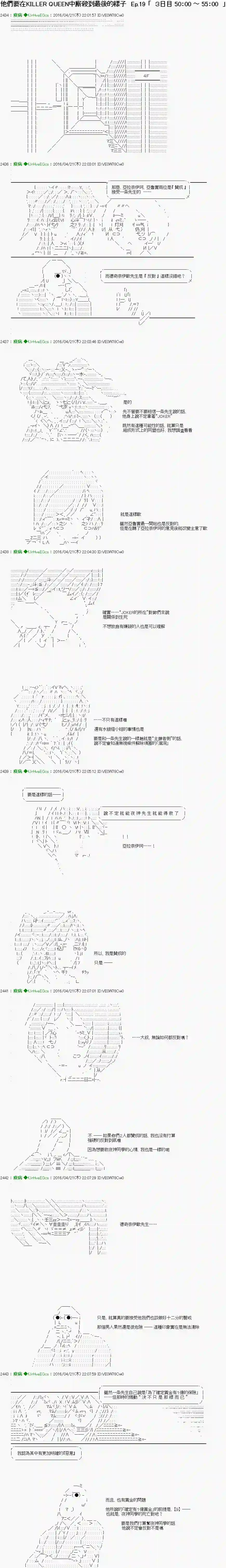 他们要在KILLER QUEEN中厮杀到最后的样子Ep.19 「　３日目 50：00 ～ 55：00　」