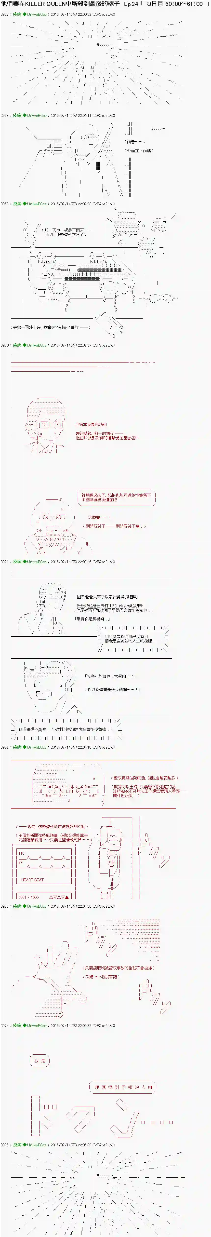 他们要在KILLER QUEEN中厮杀到最后的样子Ep.24 「　３日目 60：00～61：00　」