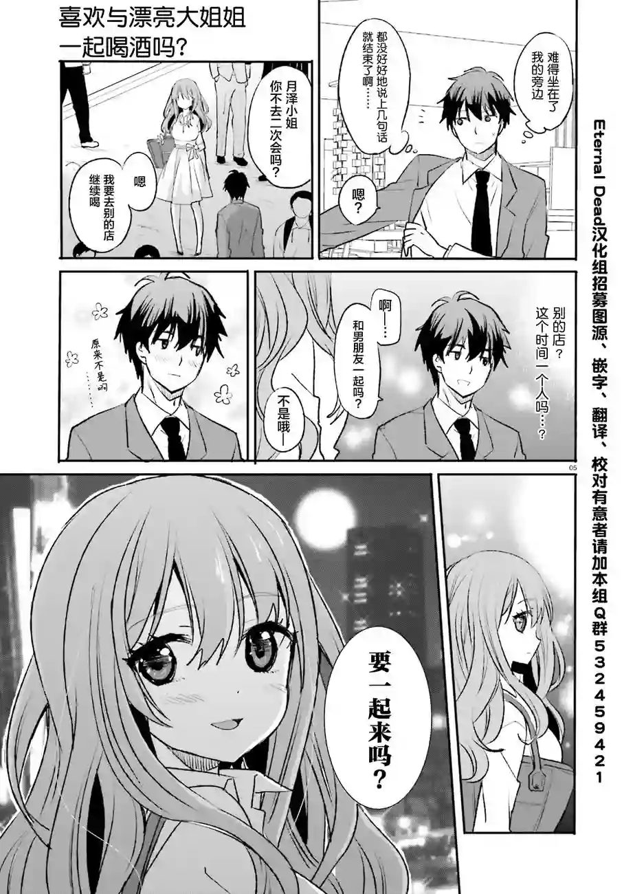 喜欢与漂亮的大姐姐一起喝酒吗？第01话