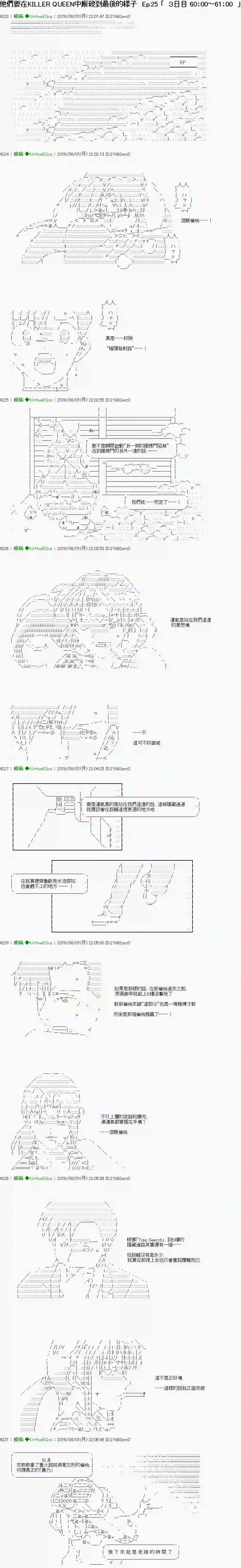 他们要在KILLER QUEEN中厮杀到最后的样子Ep.25 「　３日目 60：00～61：00　」