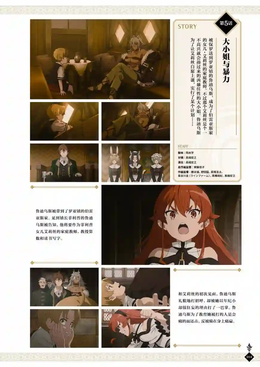 动画 无职转生~到了异世界就拿出真本事~完全设定资料集全一卷