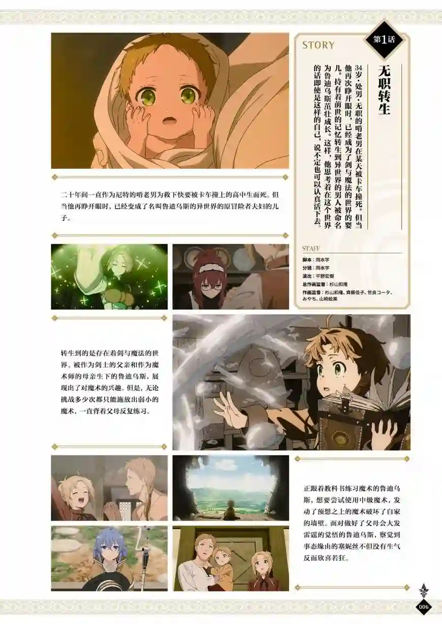 动画 无职转生~到了异世界就拿出真本事~完全设定资料集全一卷