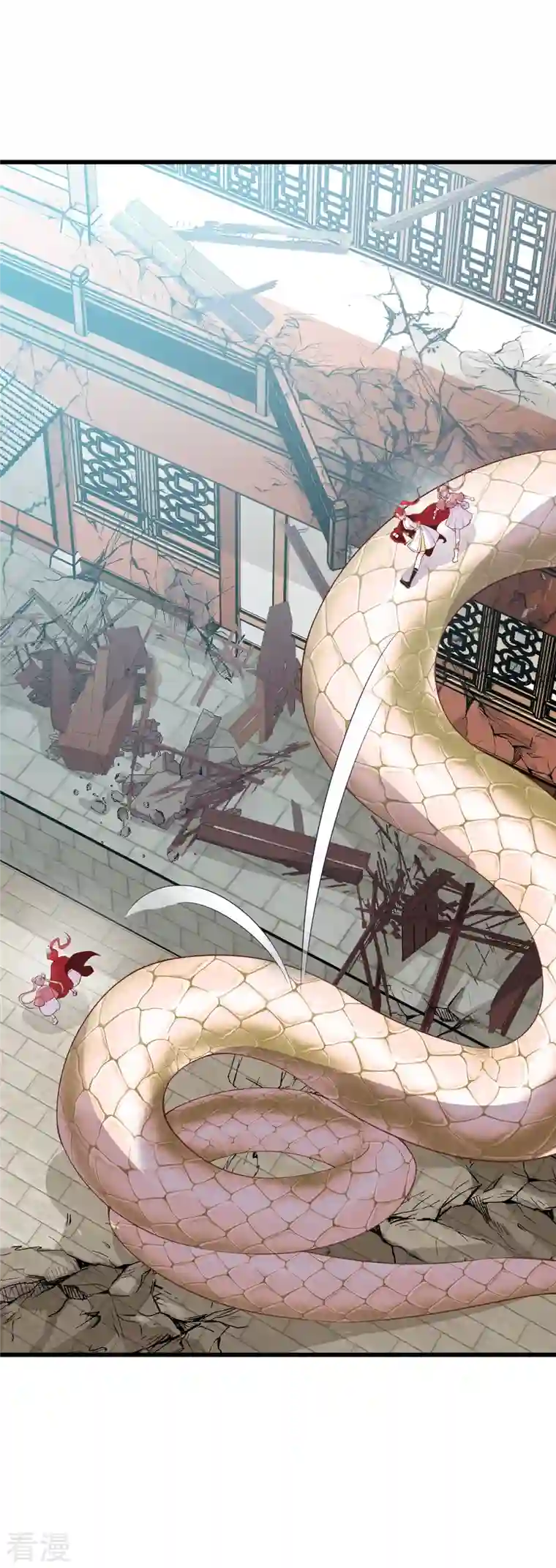 反派女帝来袭！第32话 壁咚朕？！吃朕一花盆！