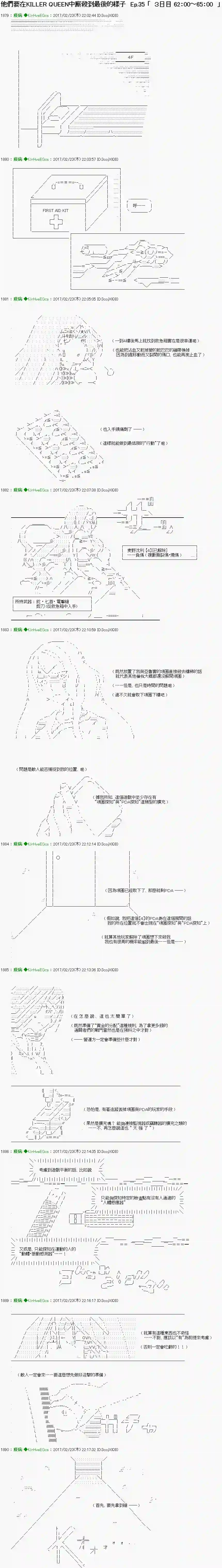 他们要在KILLER QUEEN中厮杀到最后的样子Ep.35 「　３日目 62：00～65：00　」