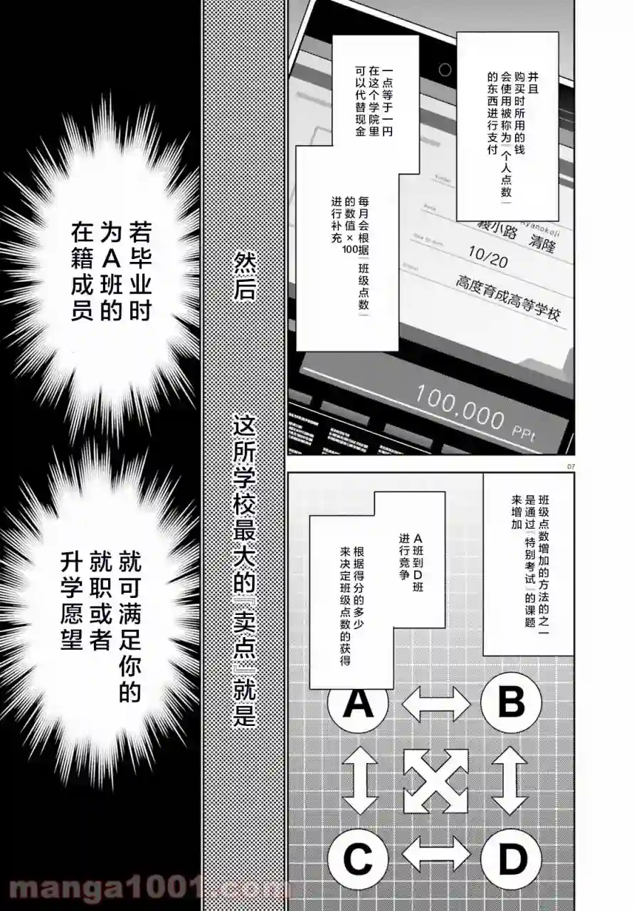 欢迎来到实力至上主义的教室 2年级篇第01话