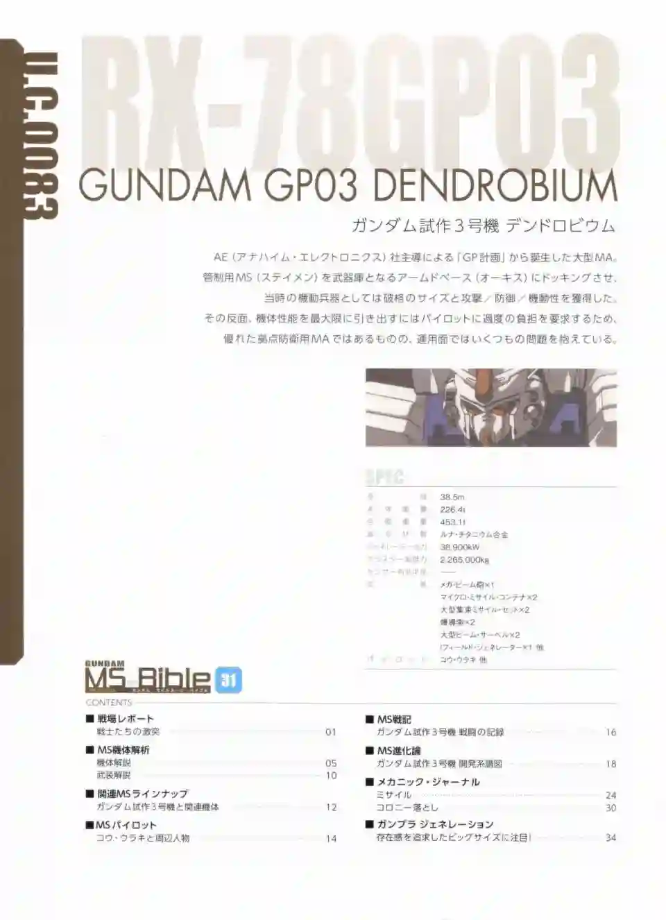 Gundam Mobile Suit Bible第31卷