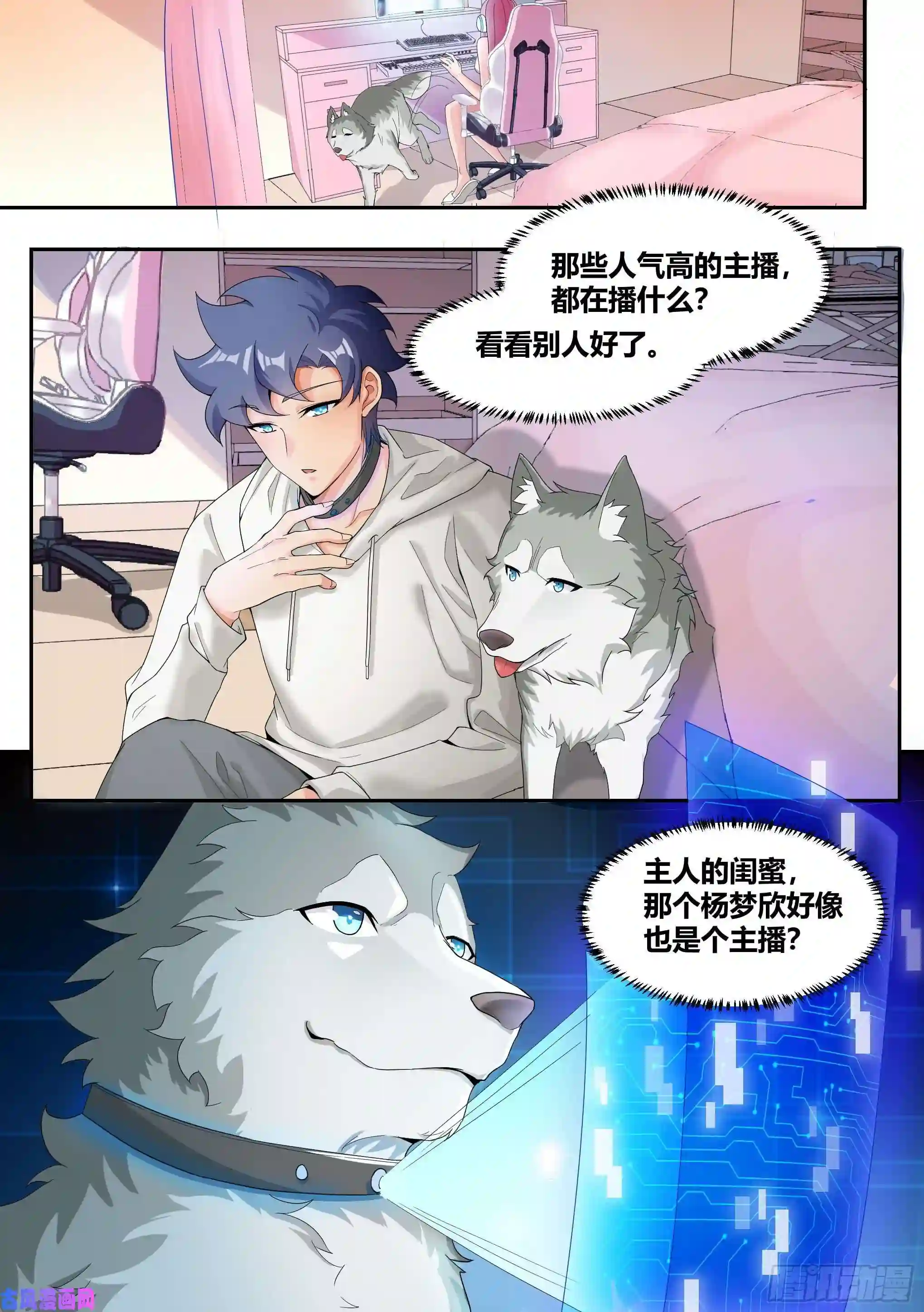 直播：女神家的哈士奇天秀5-父皇，加个微信