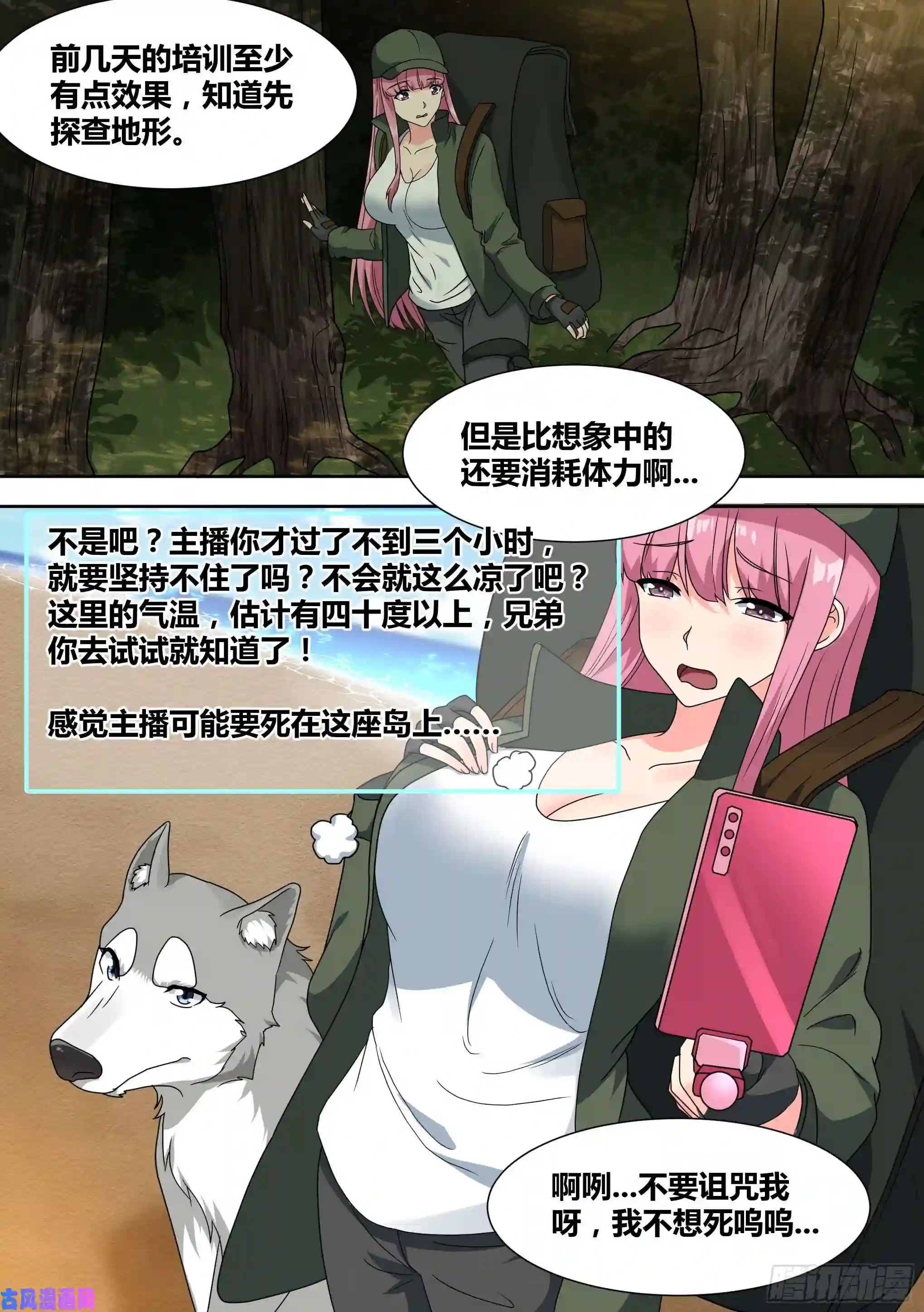 直播：女神家的哈士奇天秀17-开始荒野生存！