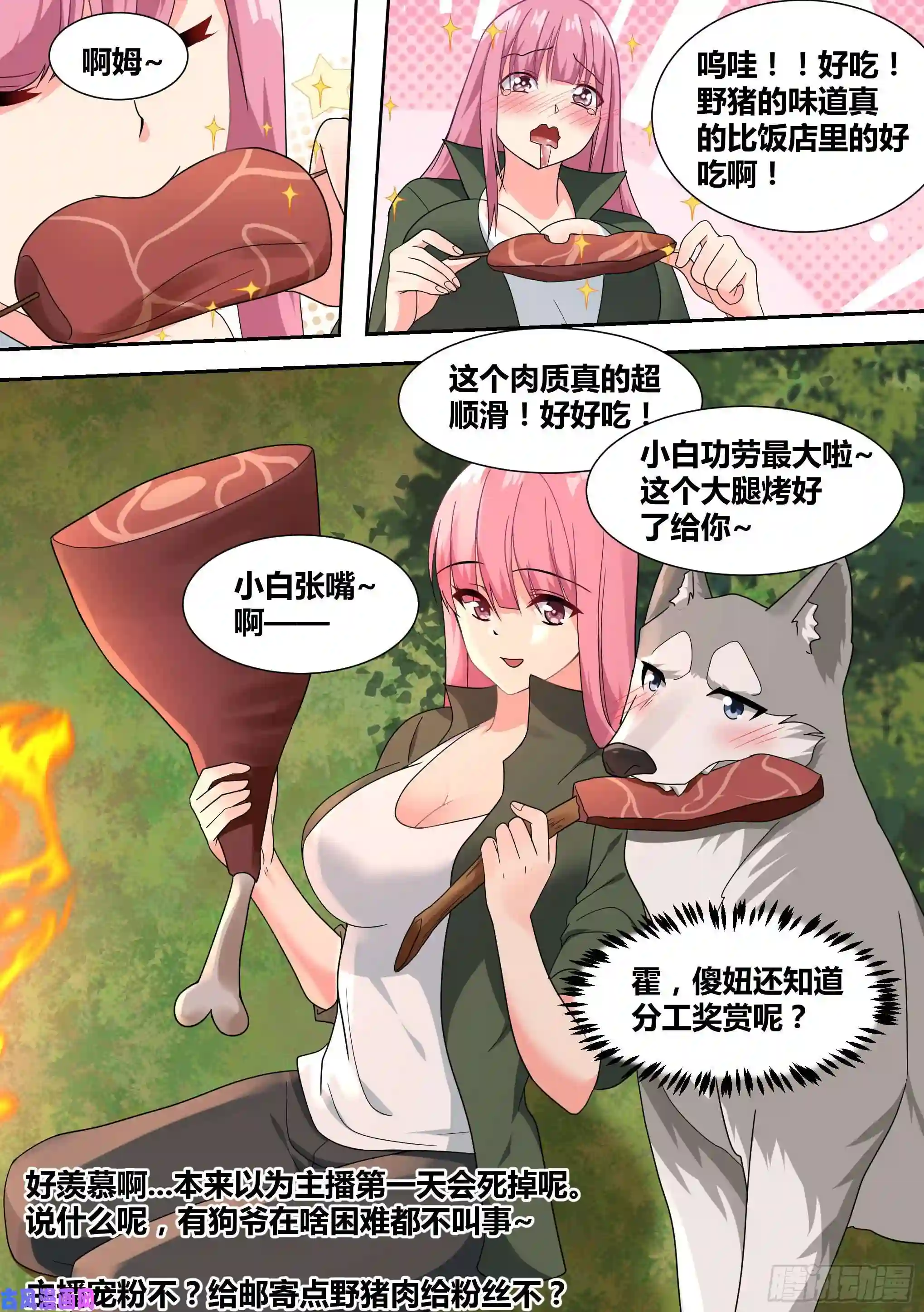 直播：女神家的哈士奇天秀18-婉清的野外“度假”