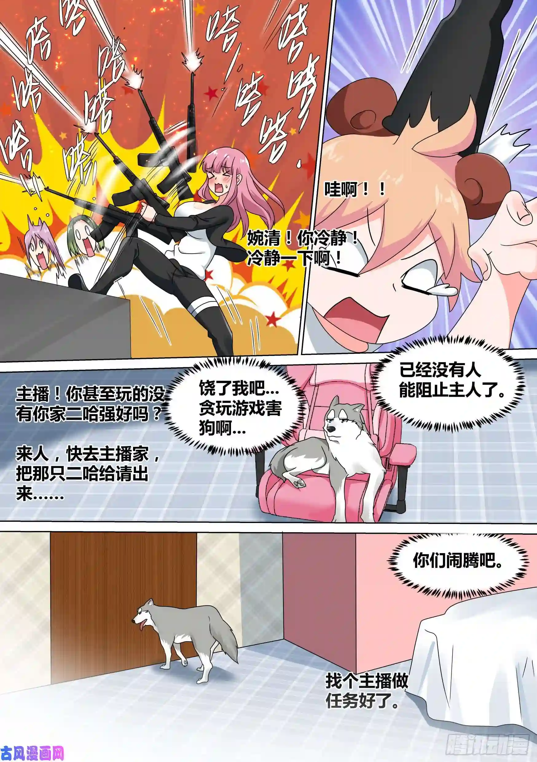 直播：女神家的哈士奇天秀21-打赏“吃土少女”