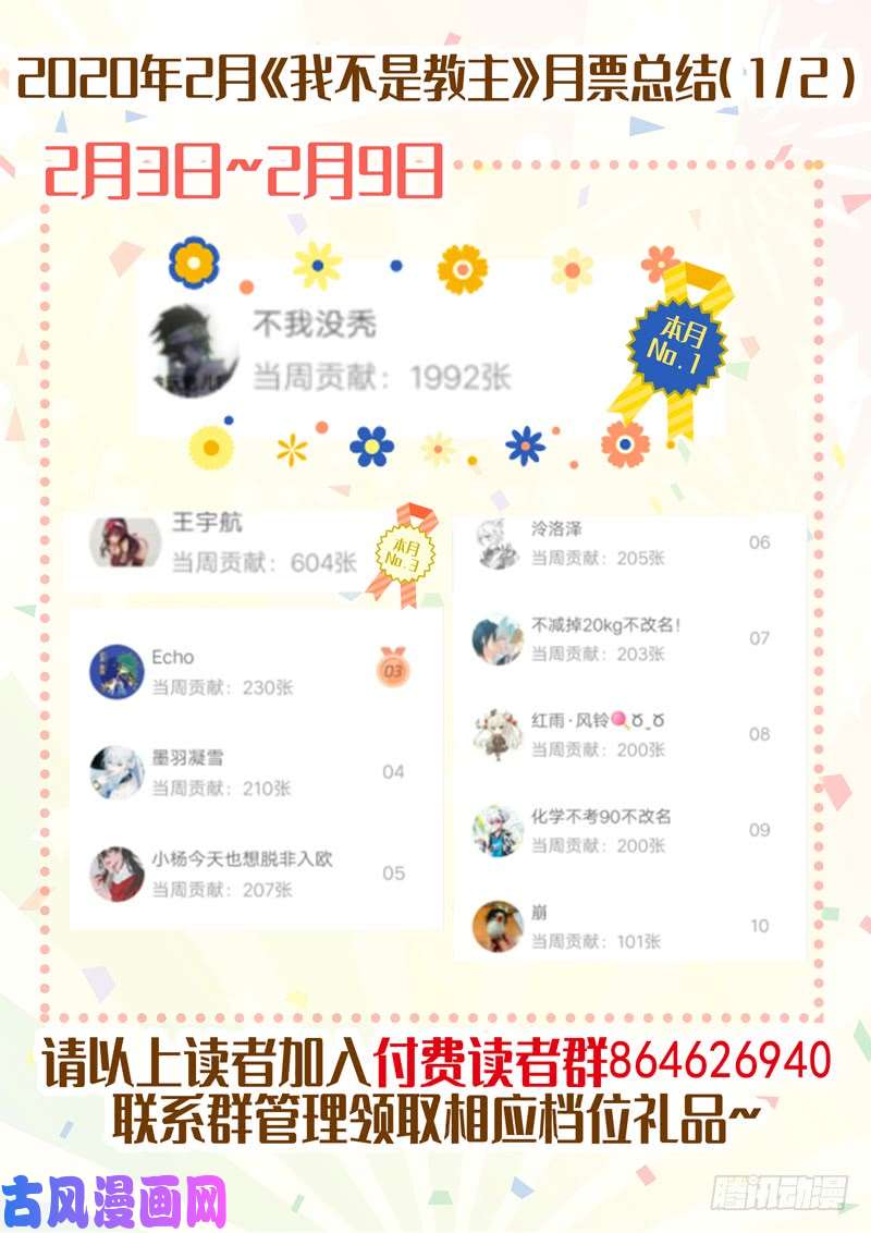 我不是教主3月福利公告！