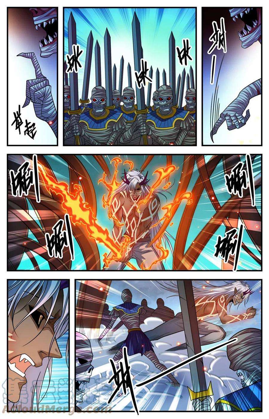 全职法师867 邪麟法老助阵