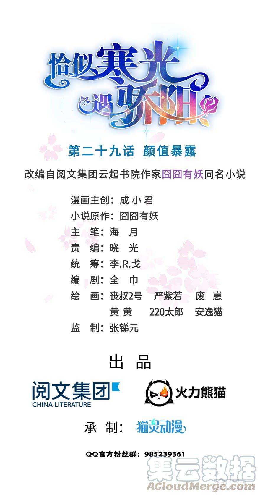 恰似寒光遇骄阳二十九话 颜值暴露
