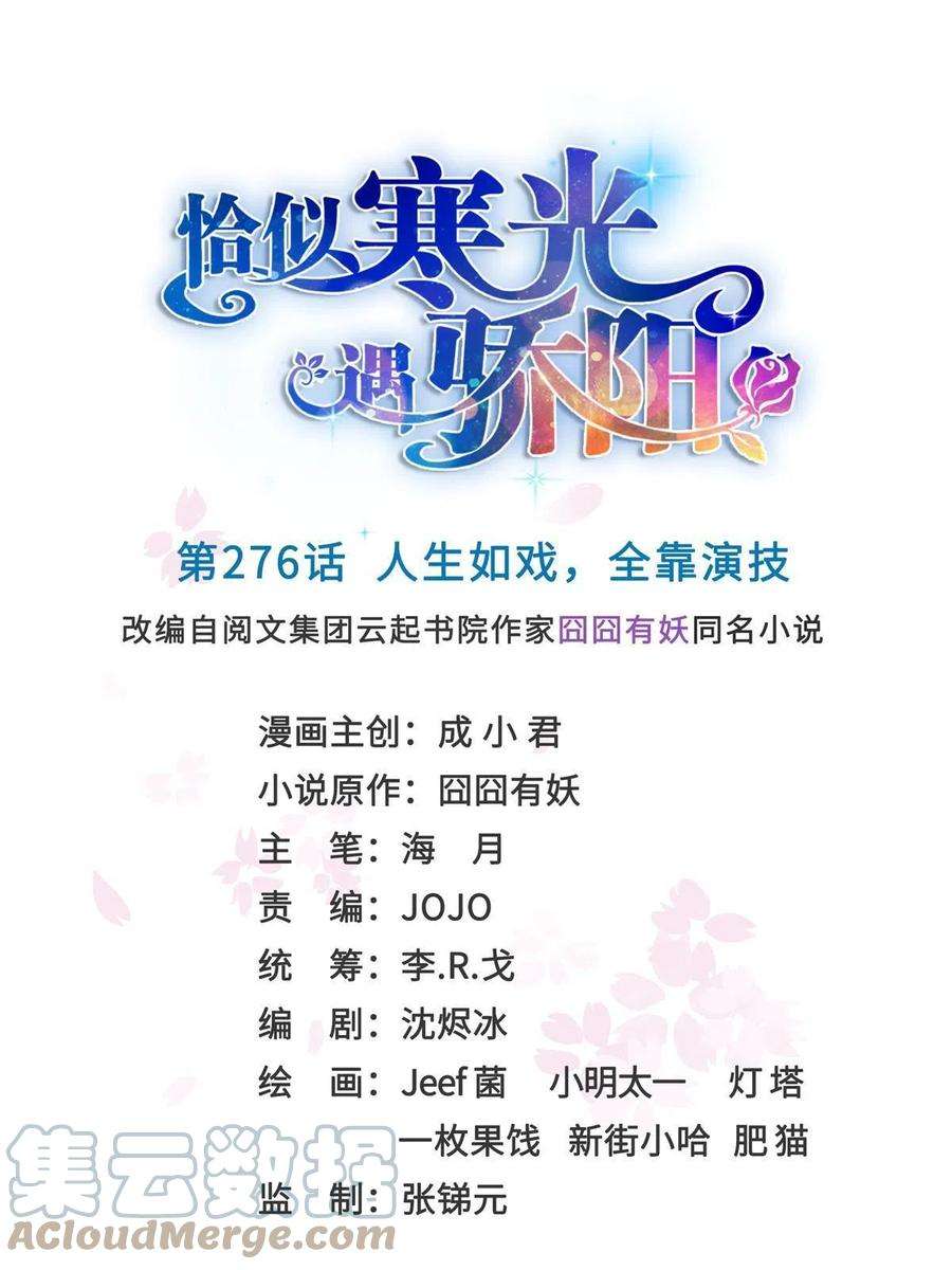 恰似寒光遇骄阳276话 人生如戏，全靠演技