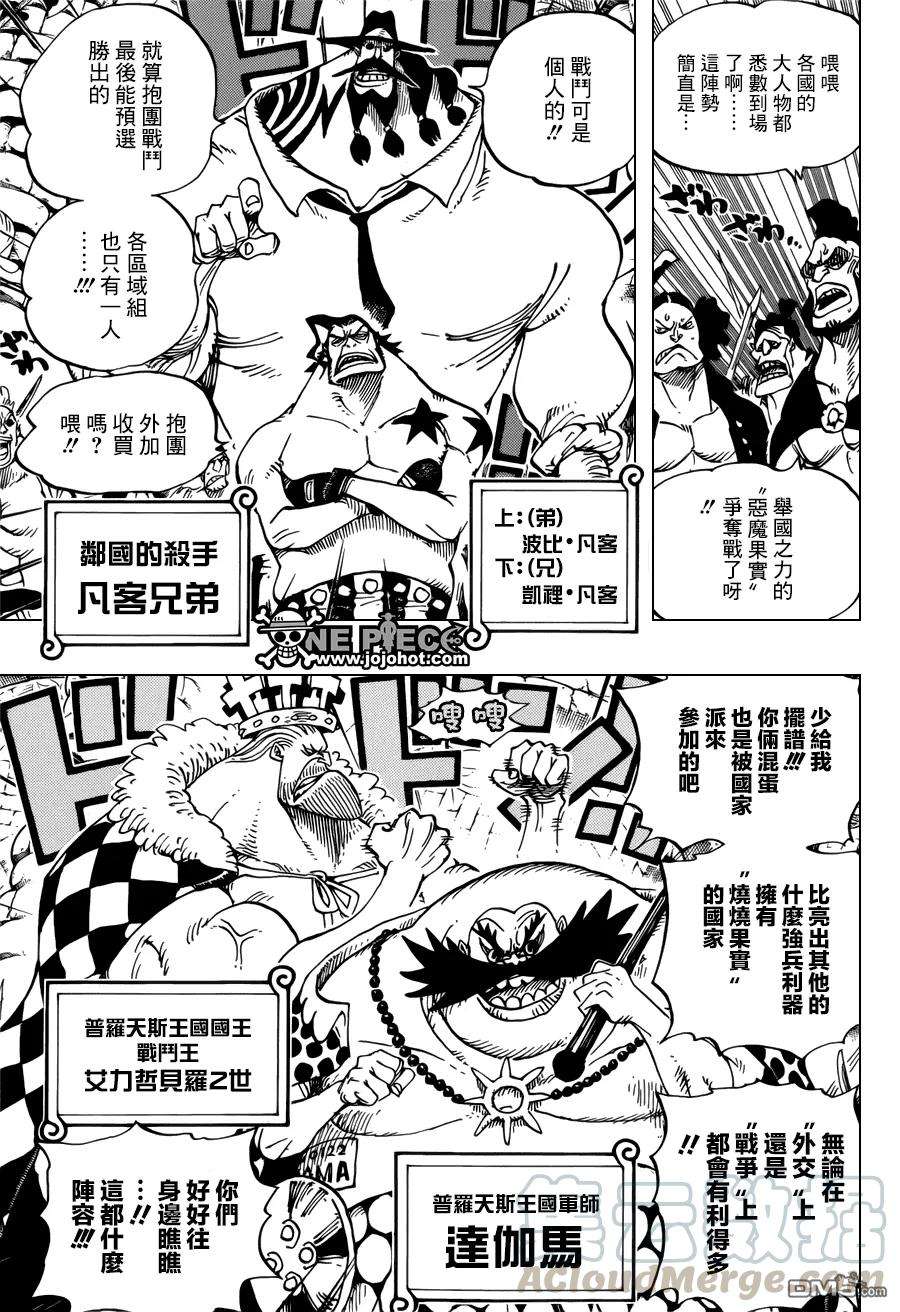 海贼王704话 路西与居鲁士像