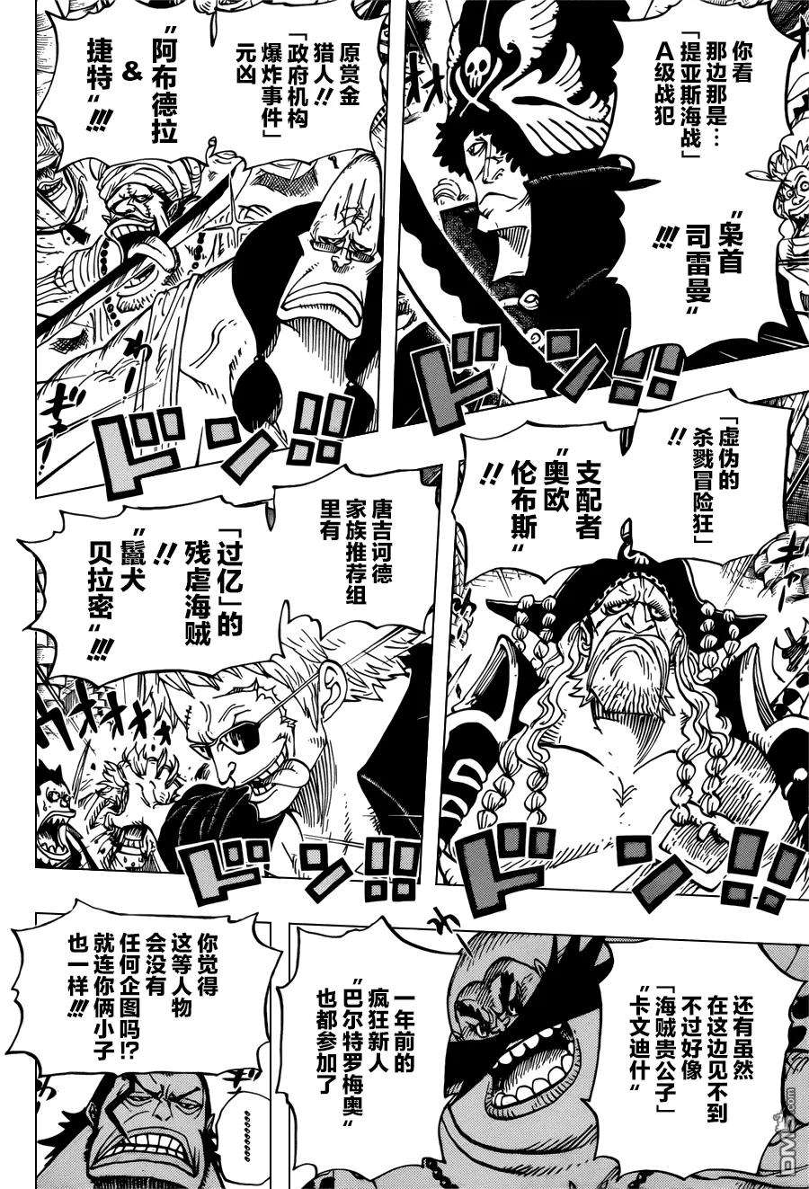 海贼王704话 路西与居鲁士像