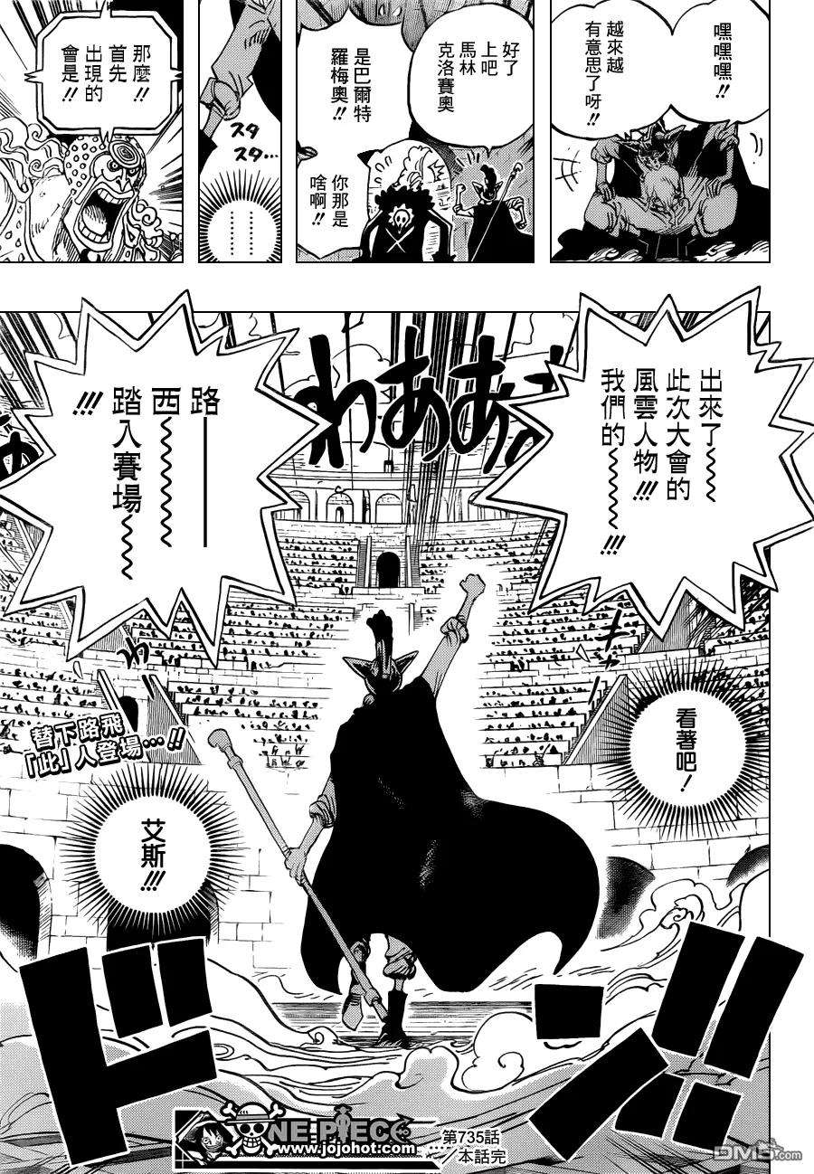 海贼王735话 藤虎的心思