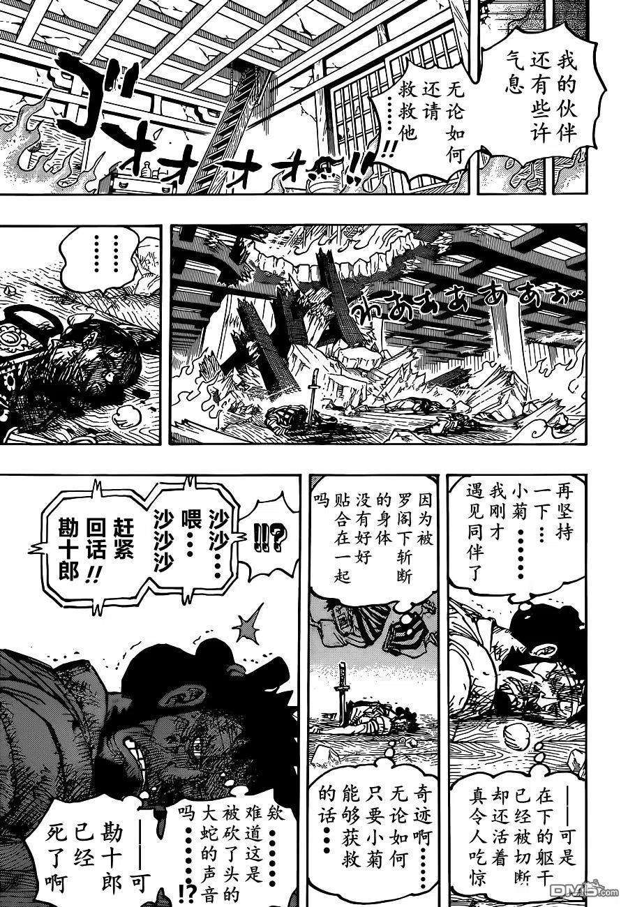 海贼王1030话 诉诸行无常之响