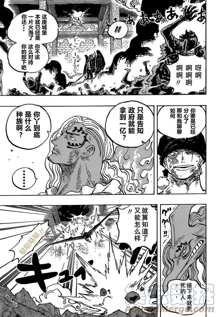 海贼王1035话 索隆VS烬