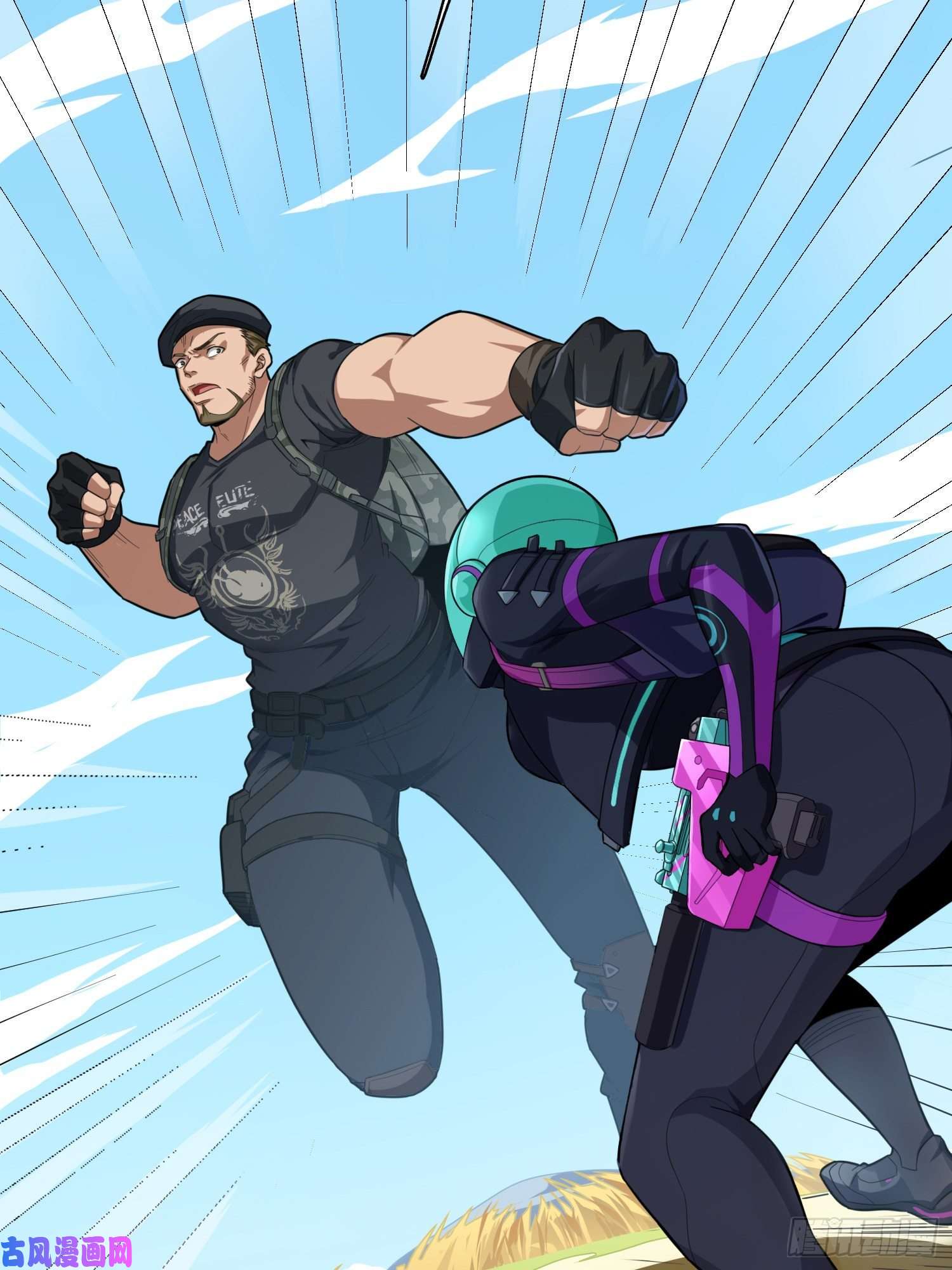 和平精英：描边战神16话.黑骑