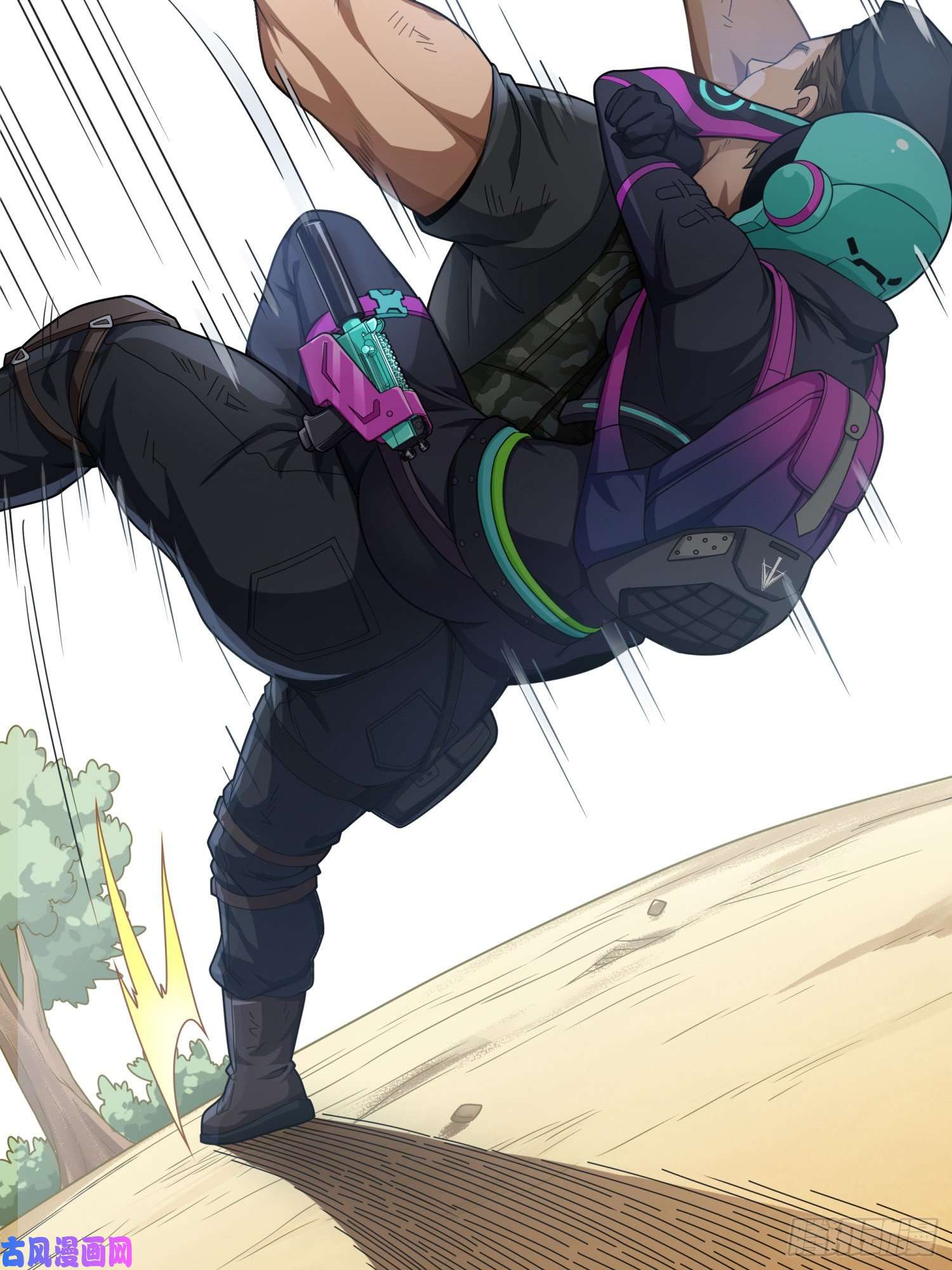 和平精英：描边战神16话.黑骑