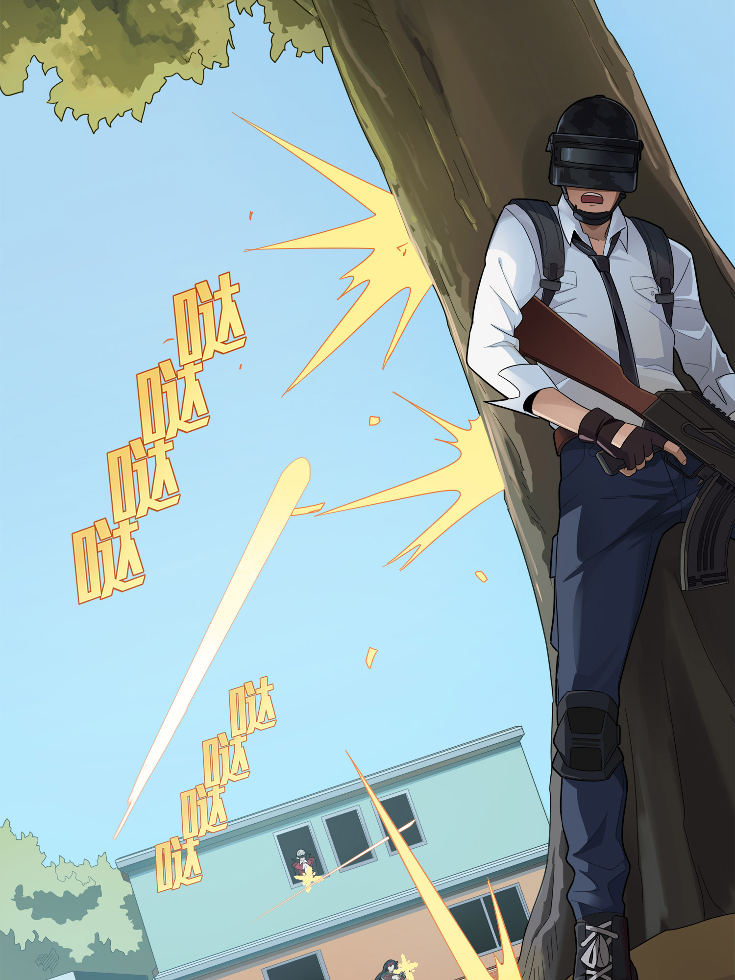 和平精英：描边战神015 舰长