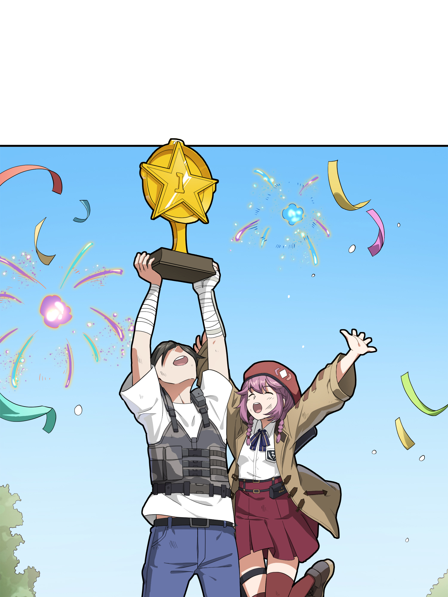 和平精英：描边战神020 我的第一次