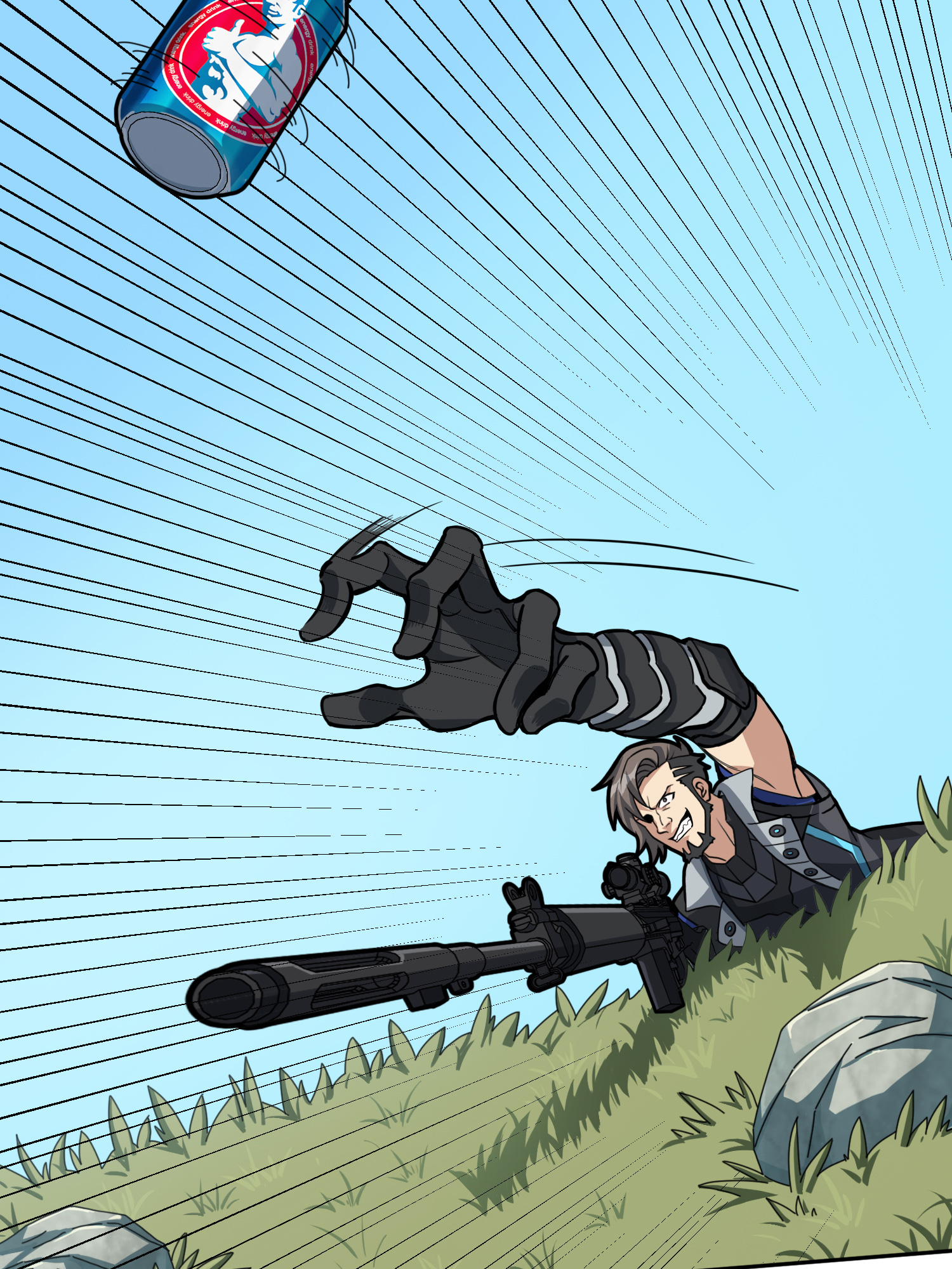 和平精英：描边战神046 活着