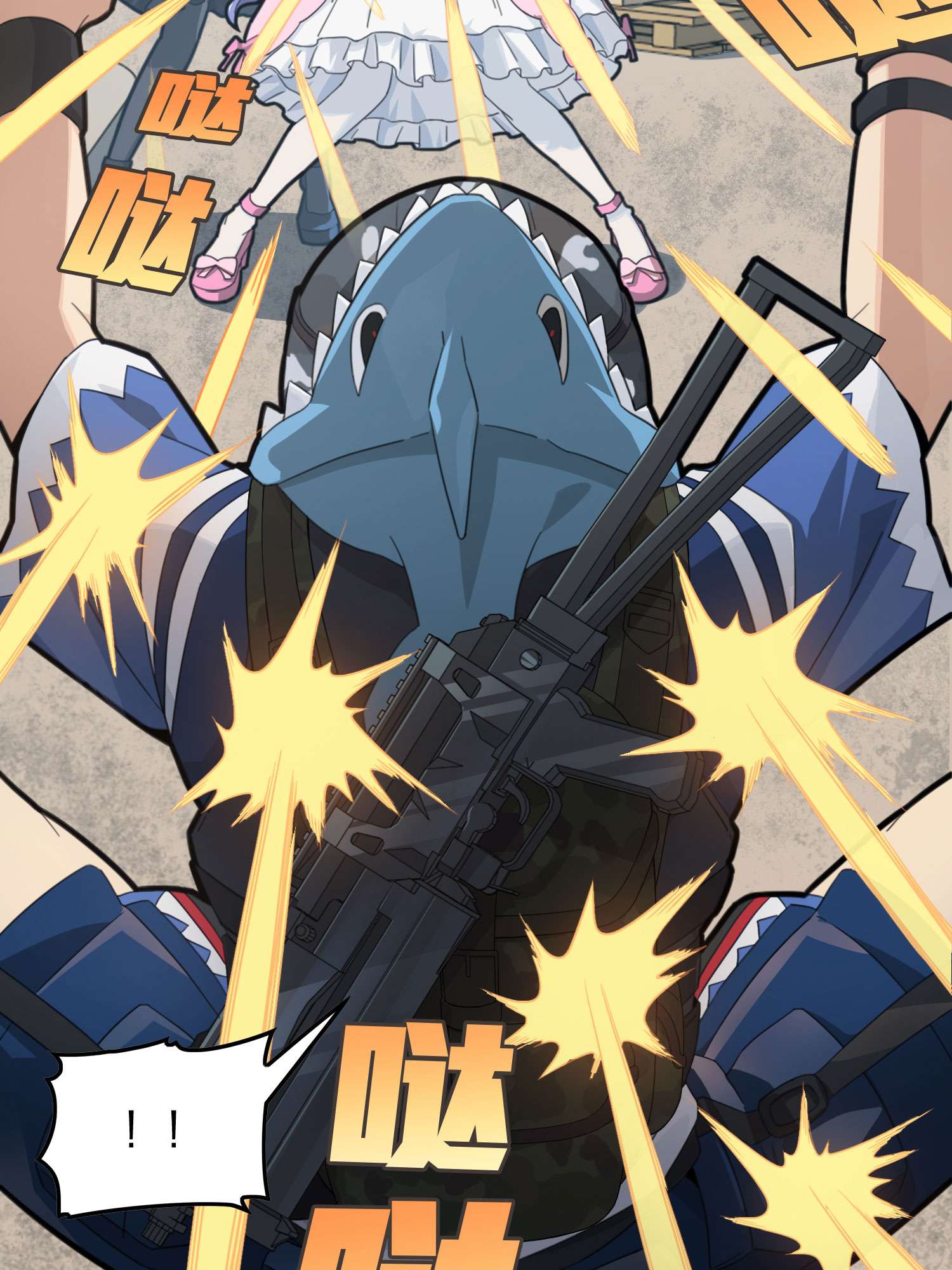 和平精英：描边战神055 小镇（一）