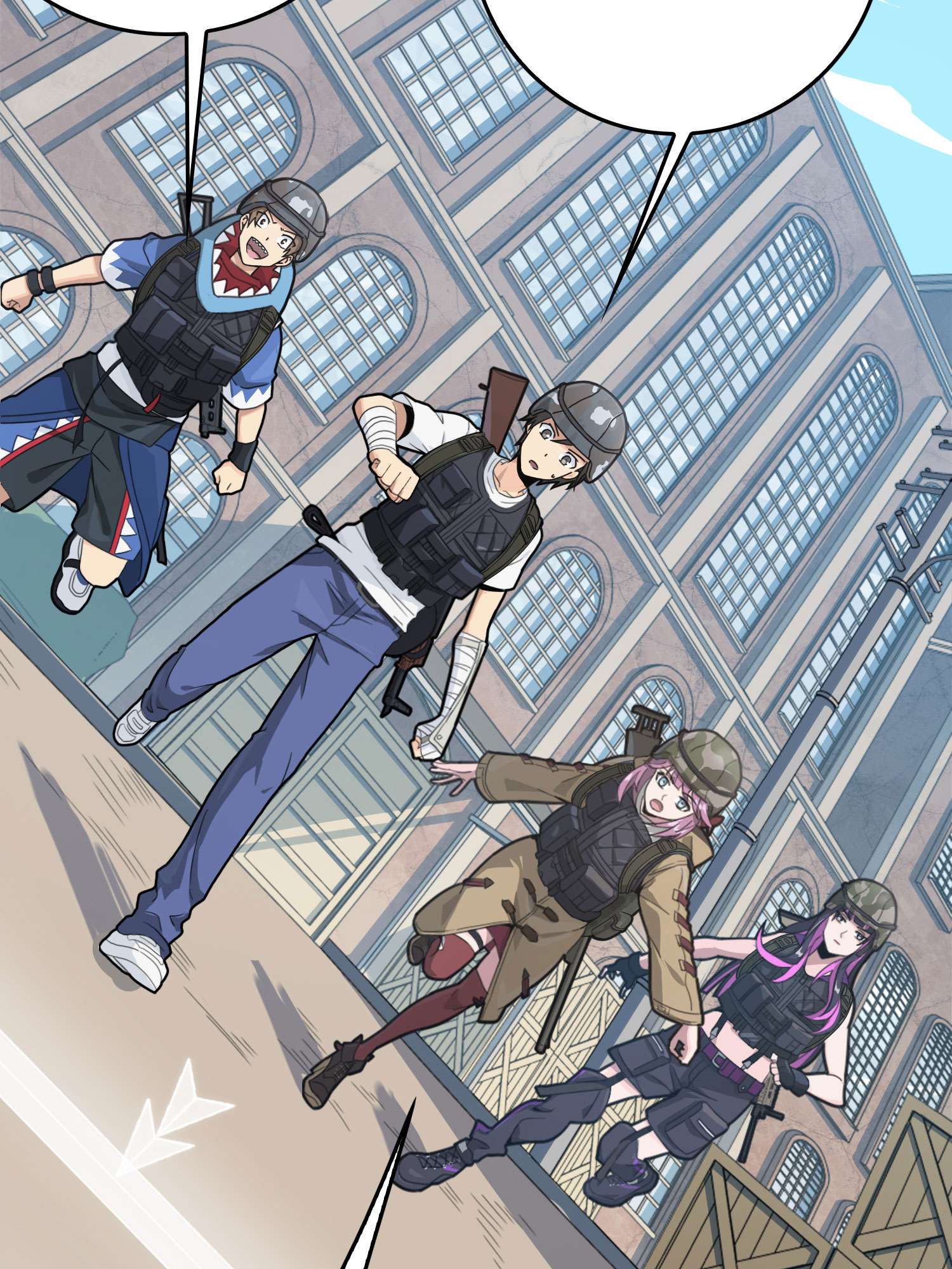 和平精英：描边战神055 小镇（一）