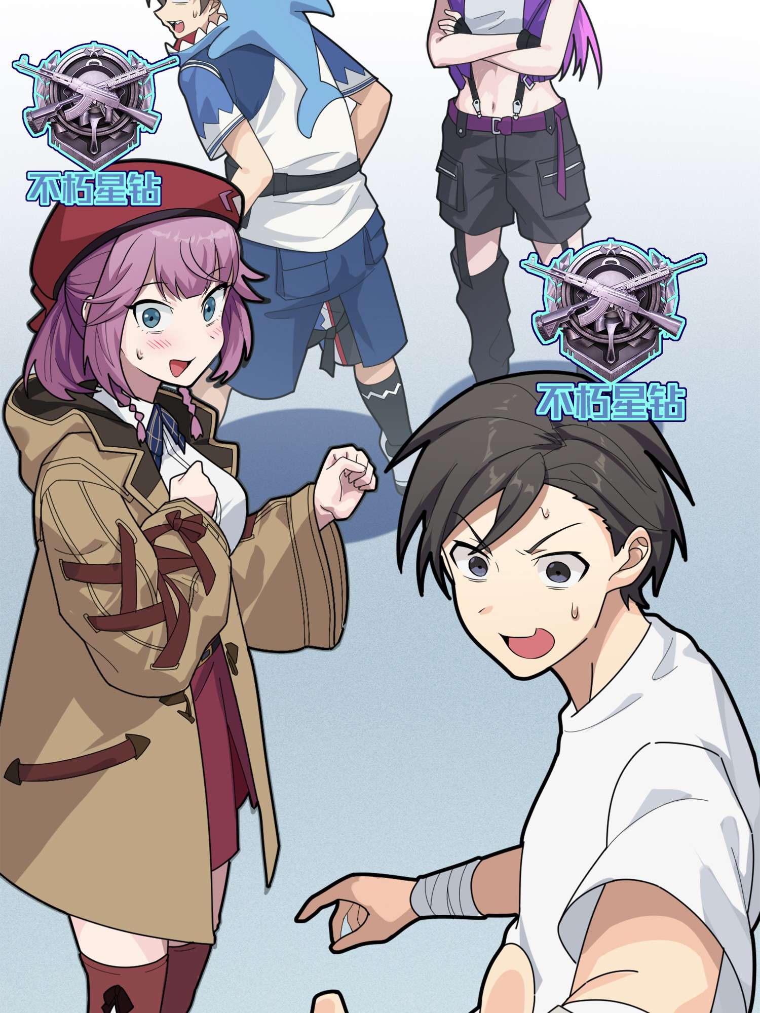 和平精英：描边战神060 终于！我的战队！！！