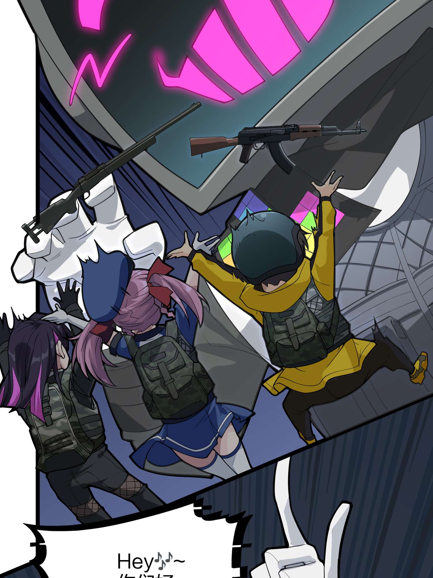 和平精英：描边战神063 一片漆黑