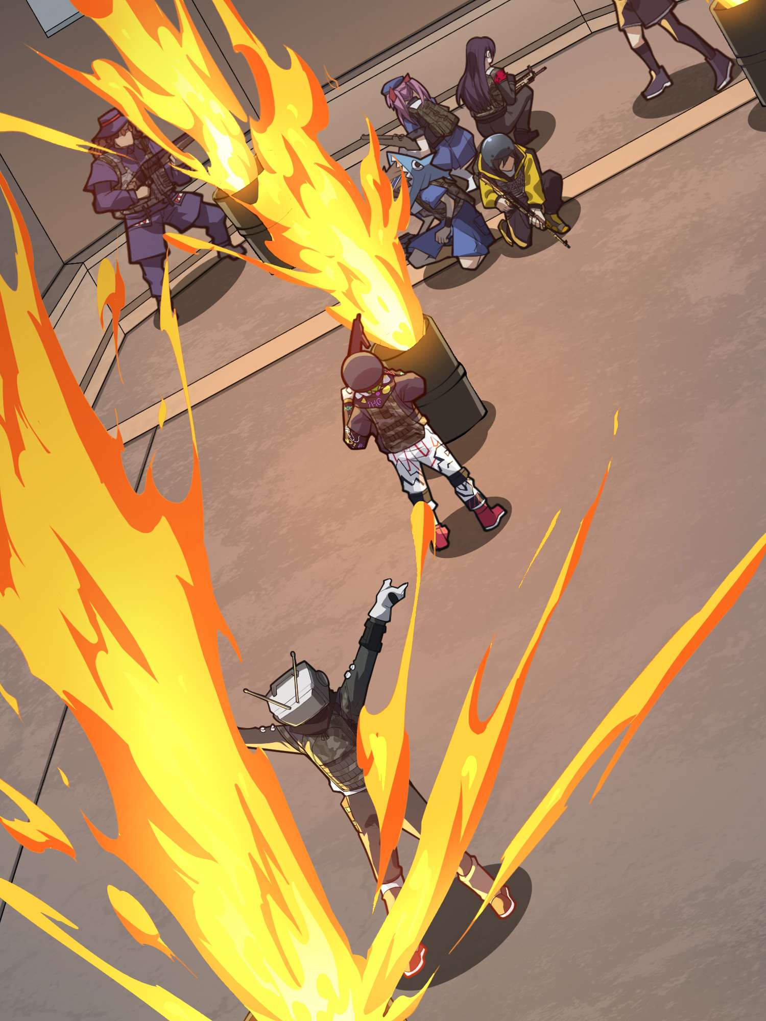 和平精英：描边战神063 一片漆黑