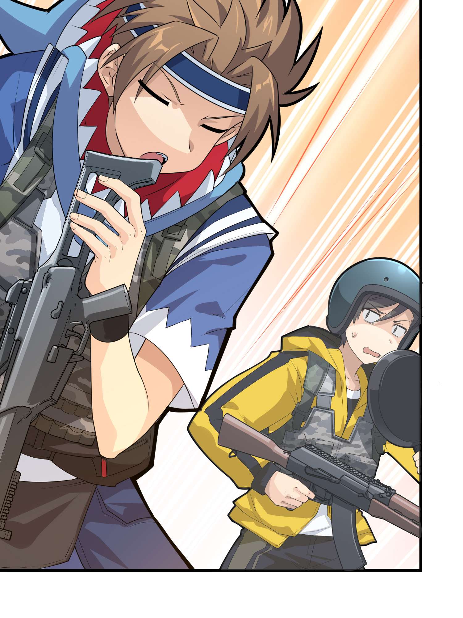 和平精英：描边战神063 一片漆黑