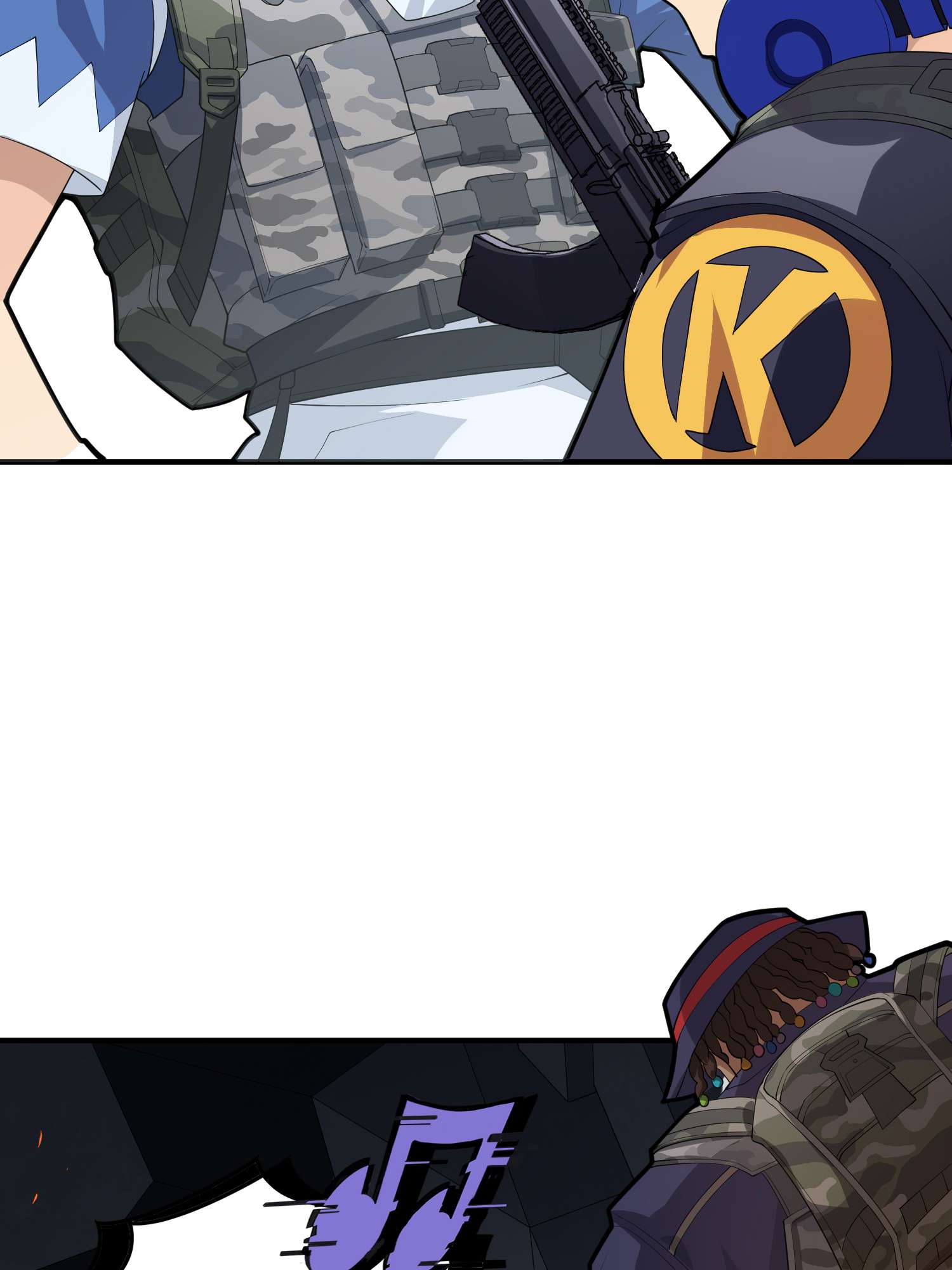 和平精英：描边战神063 一片漆黑