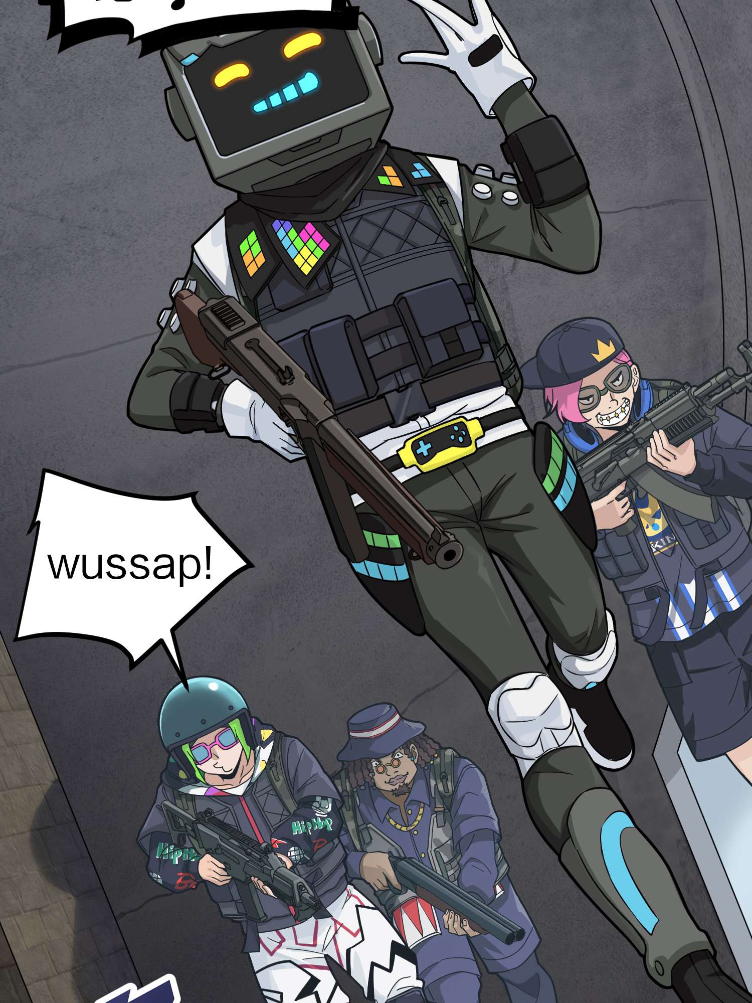 和平精英：描边战神064 裂痕