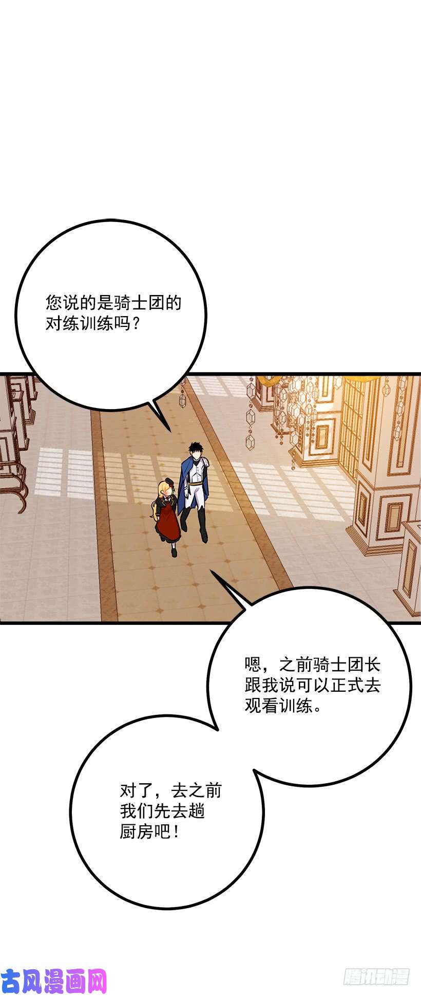 我是这家的孩子去看骑士团训练喽