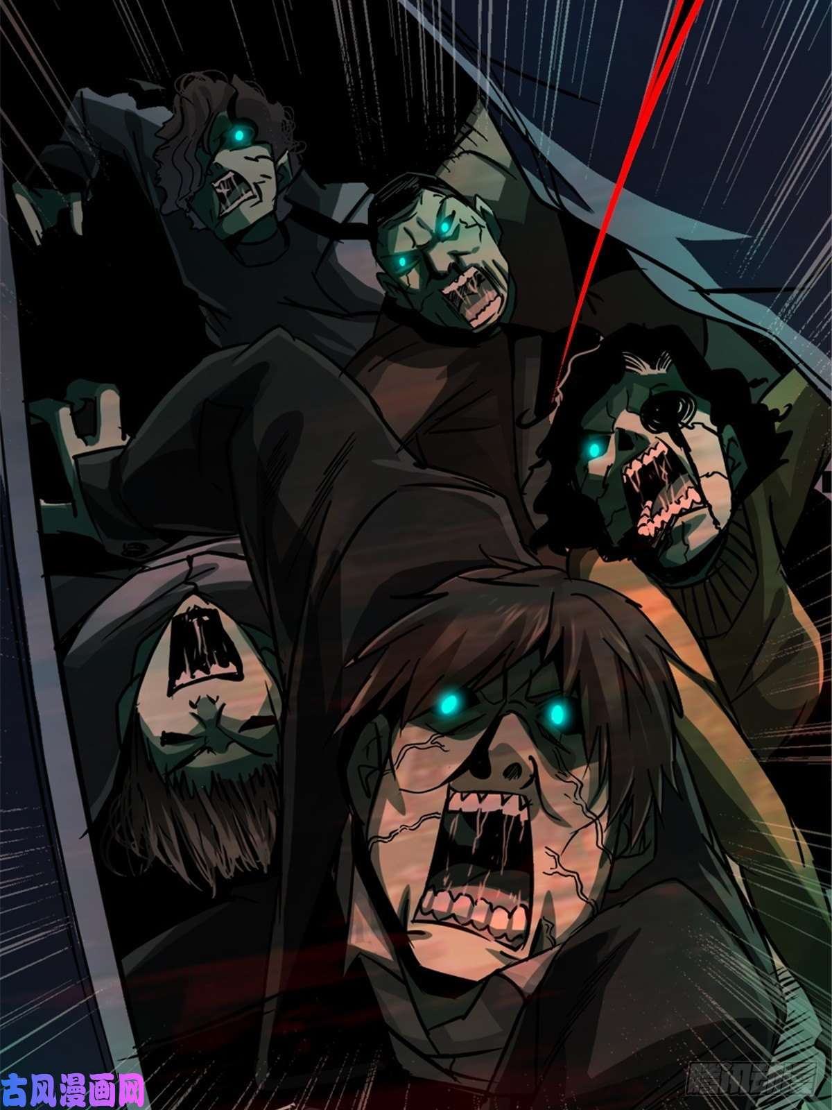 北方列车X4712.红色车厢