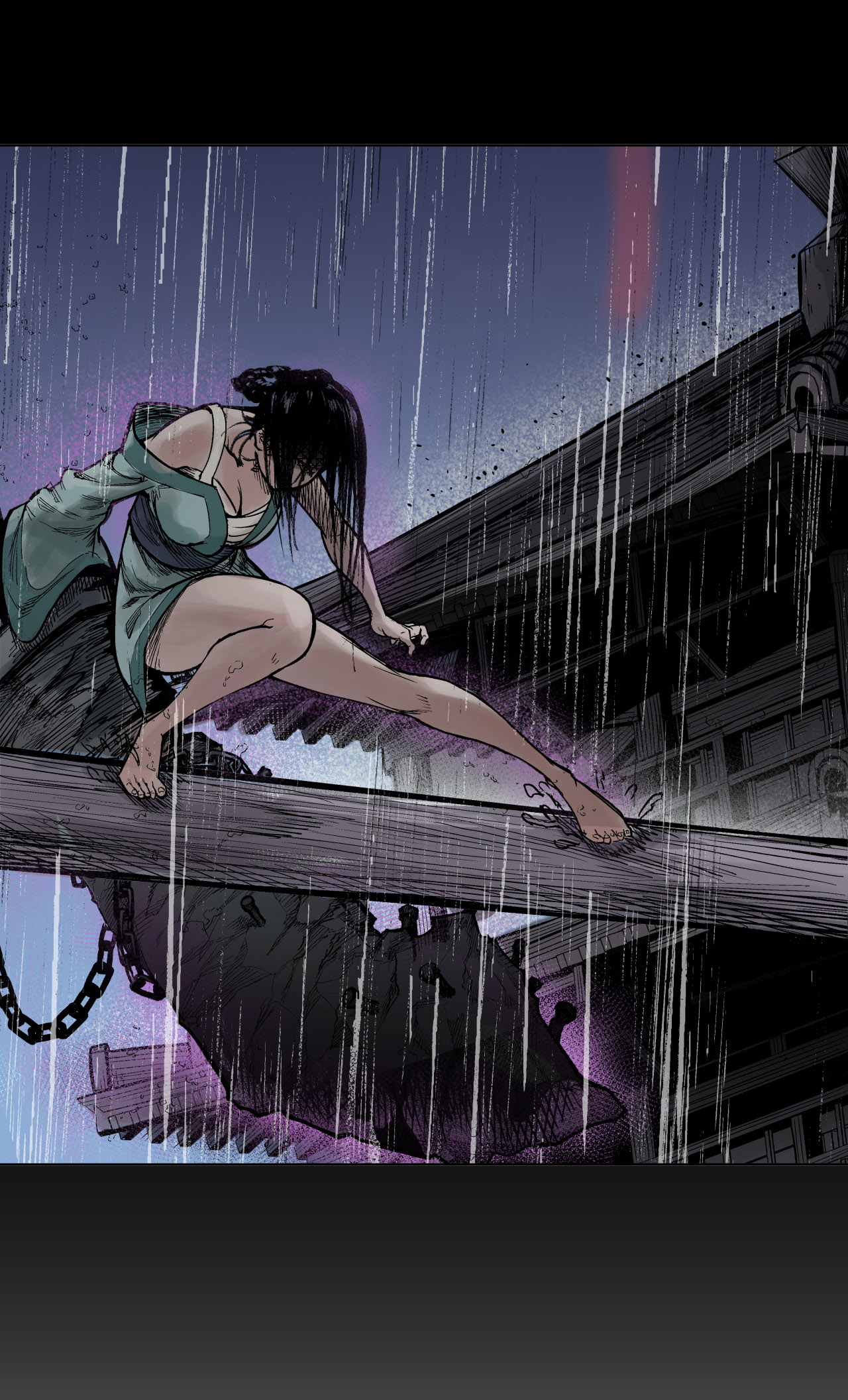 藏锋行13话 雨中奔逃